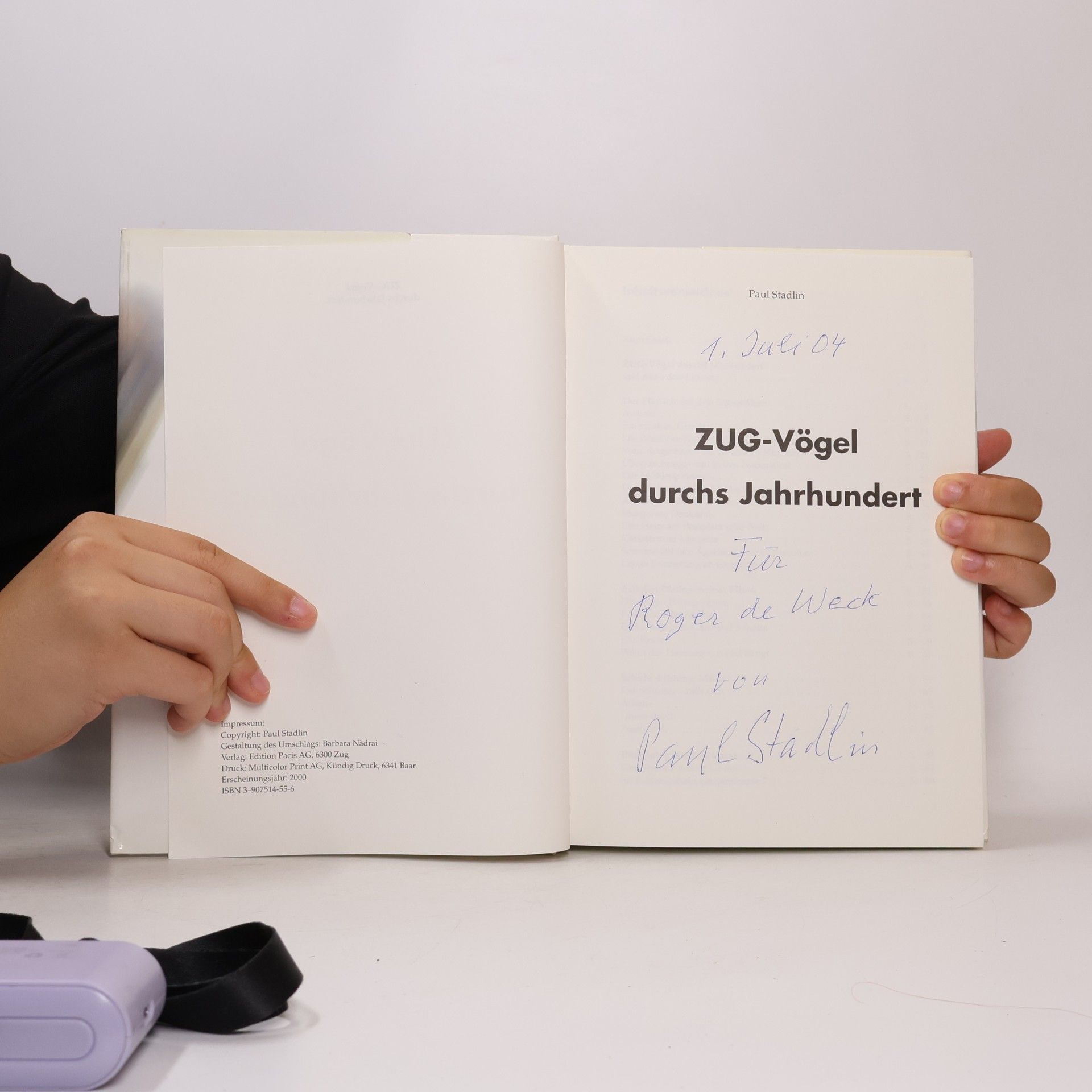 Paul Stadlin Zug-Vögel durch Jahrhundert