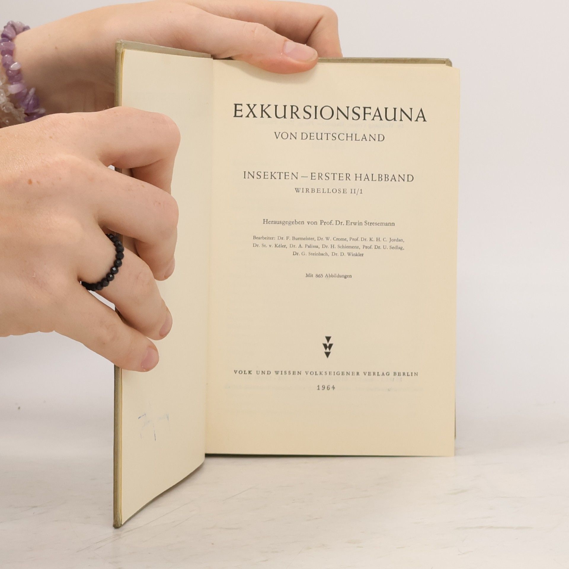 Erwin Stresemann Exkursionsfauna von Deutschland. Insekten, erster Halbband II/1