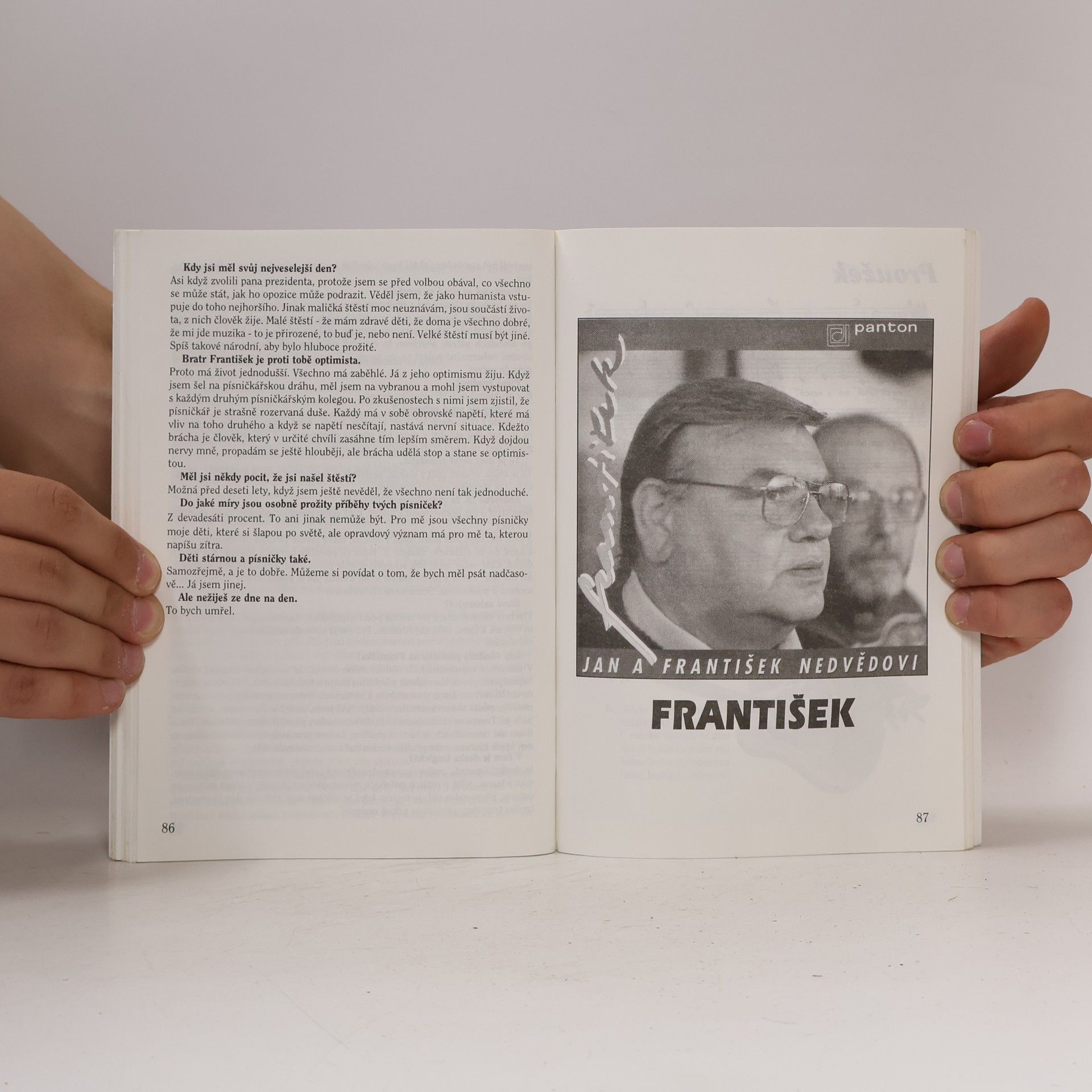 Jan Nedvěd Písně z desek Jakub. Sedmikráska. František