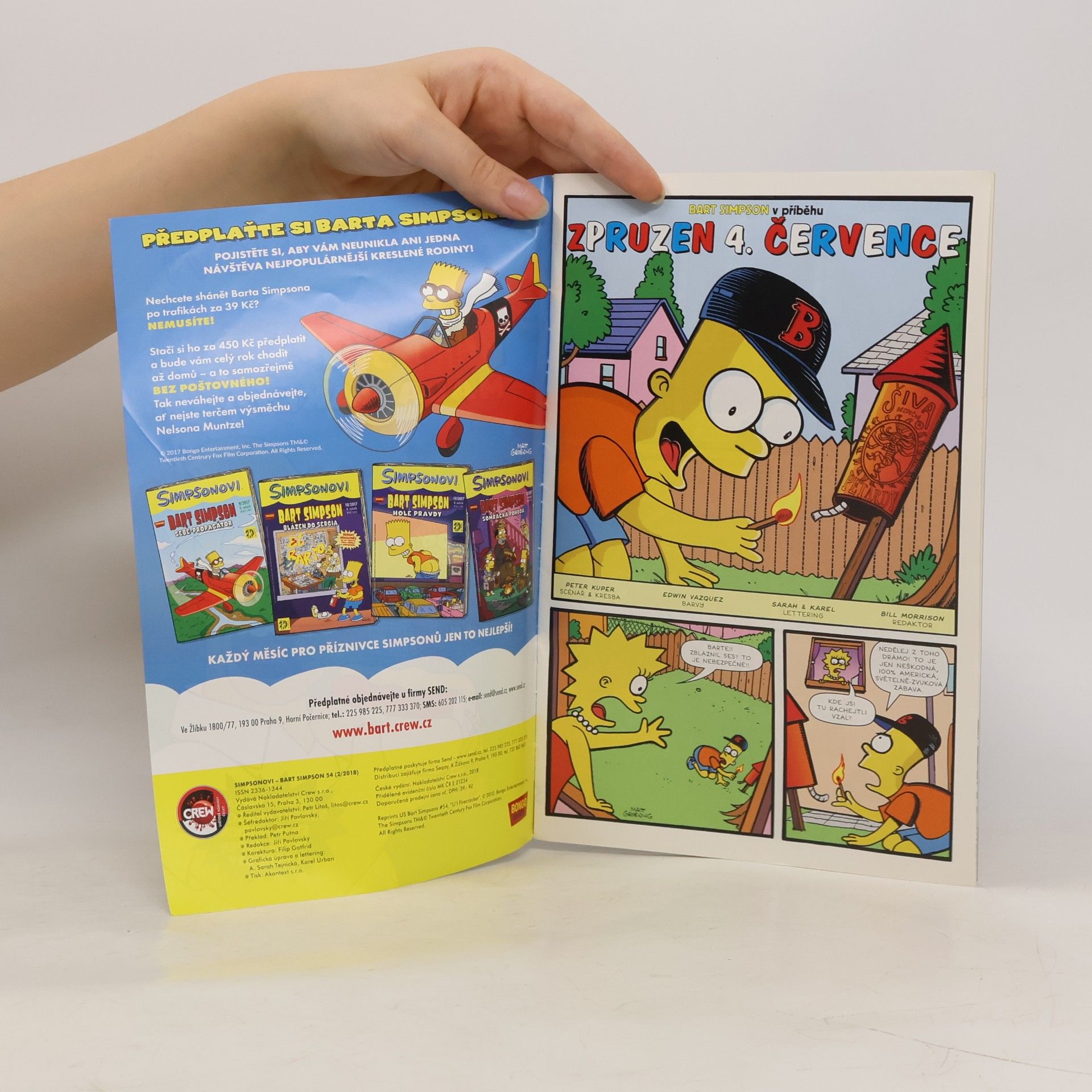 Various authors Simpsonovi. Bart Simpson 2/2018. Malá raketa