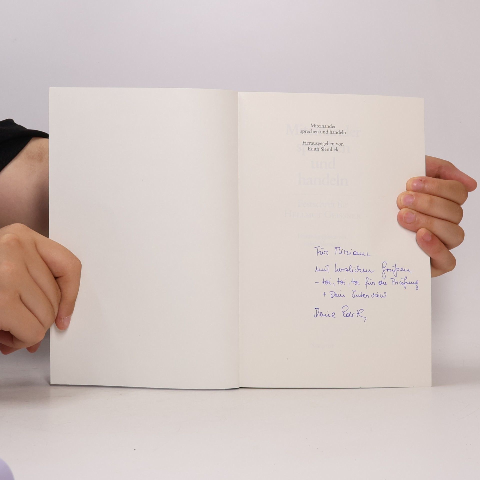 Edith Slembek Miteinander sprechen und handeln