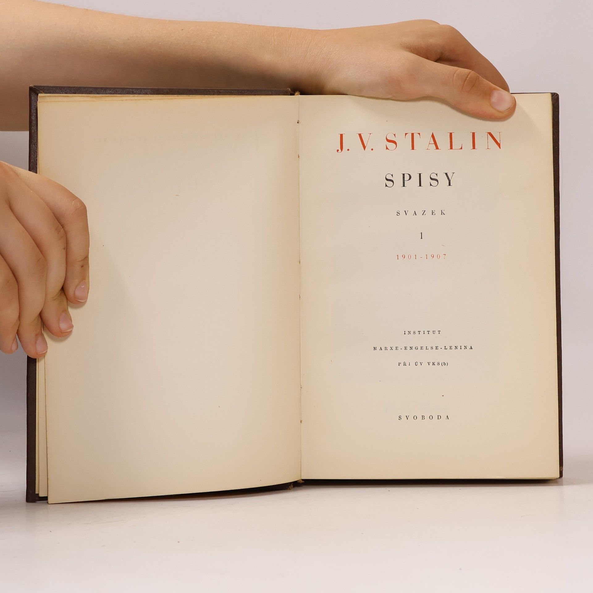 J. V. Stalin Stalin spisy 1