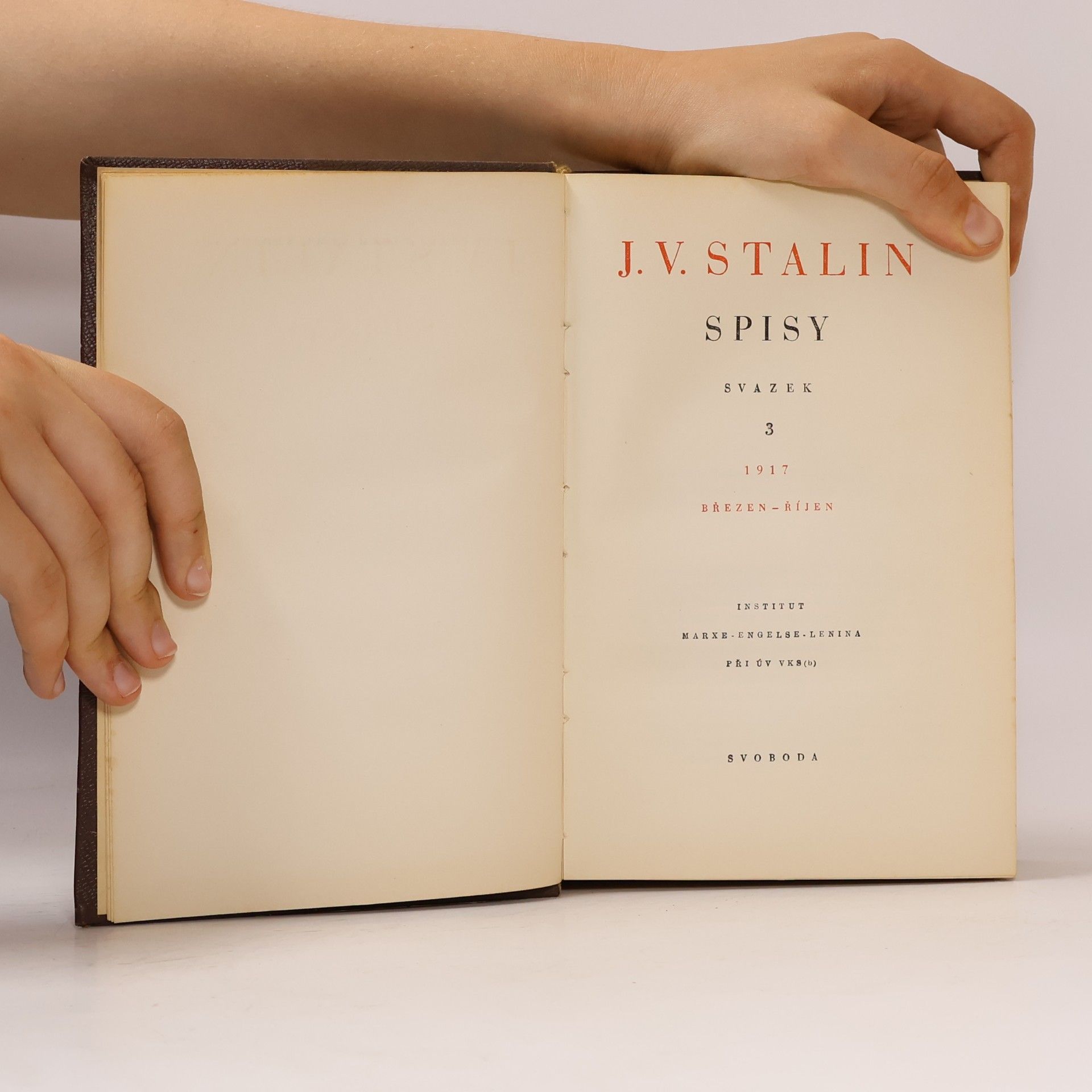 J. V. Stalin Stalin - spisy. svazek 3