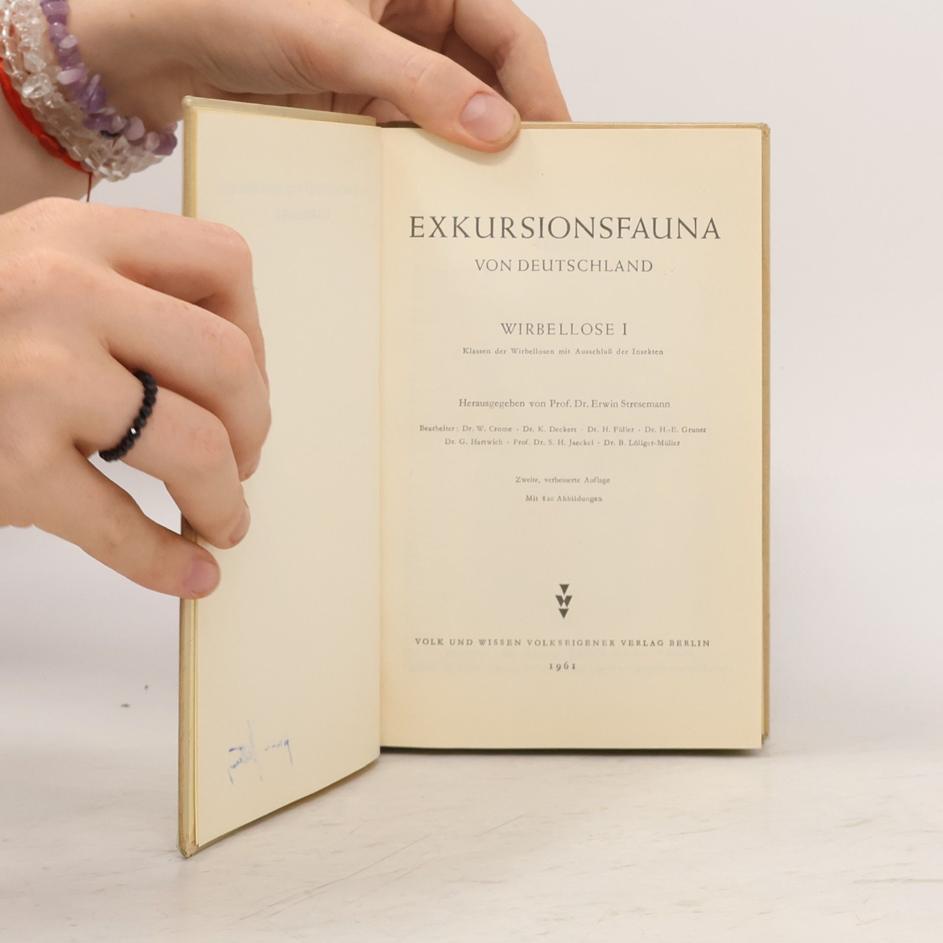 Various authors Exkursionsfauna. Wirbellose I.