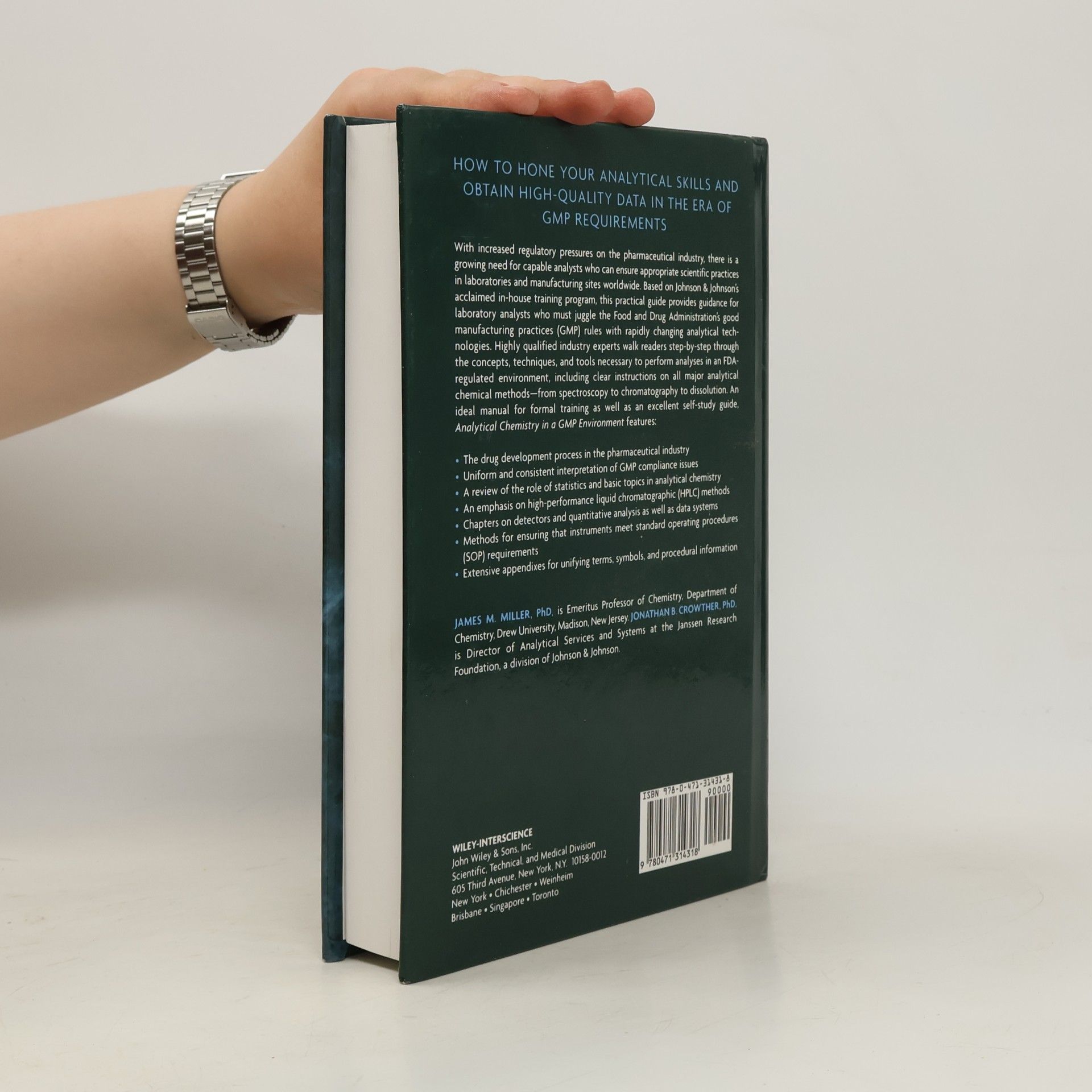 James M. Miller Analytical Chemistry in a GMP Environment