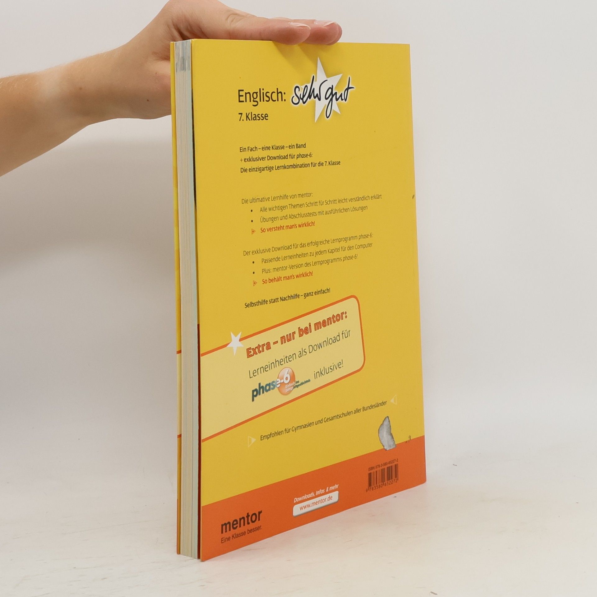 Susan Bollinger Englisch: sehr gut, 7. Klasse - Buch mit Download für phase-6