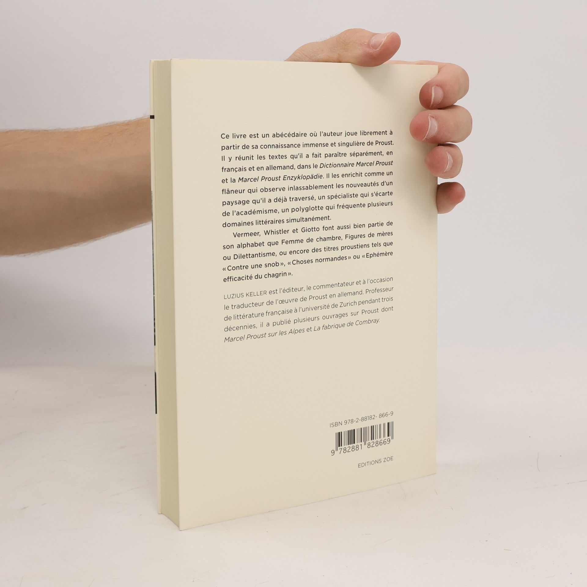 Luzius Keller Proust et l'Alphabet