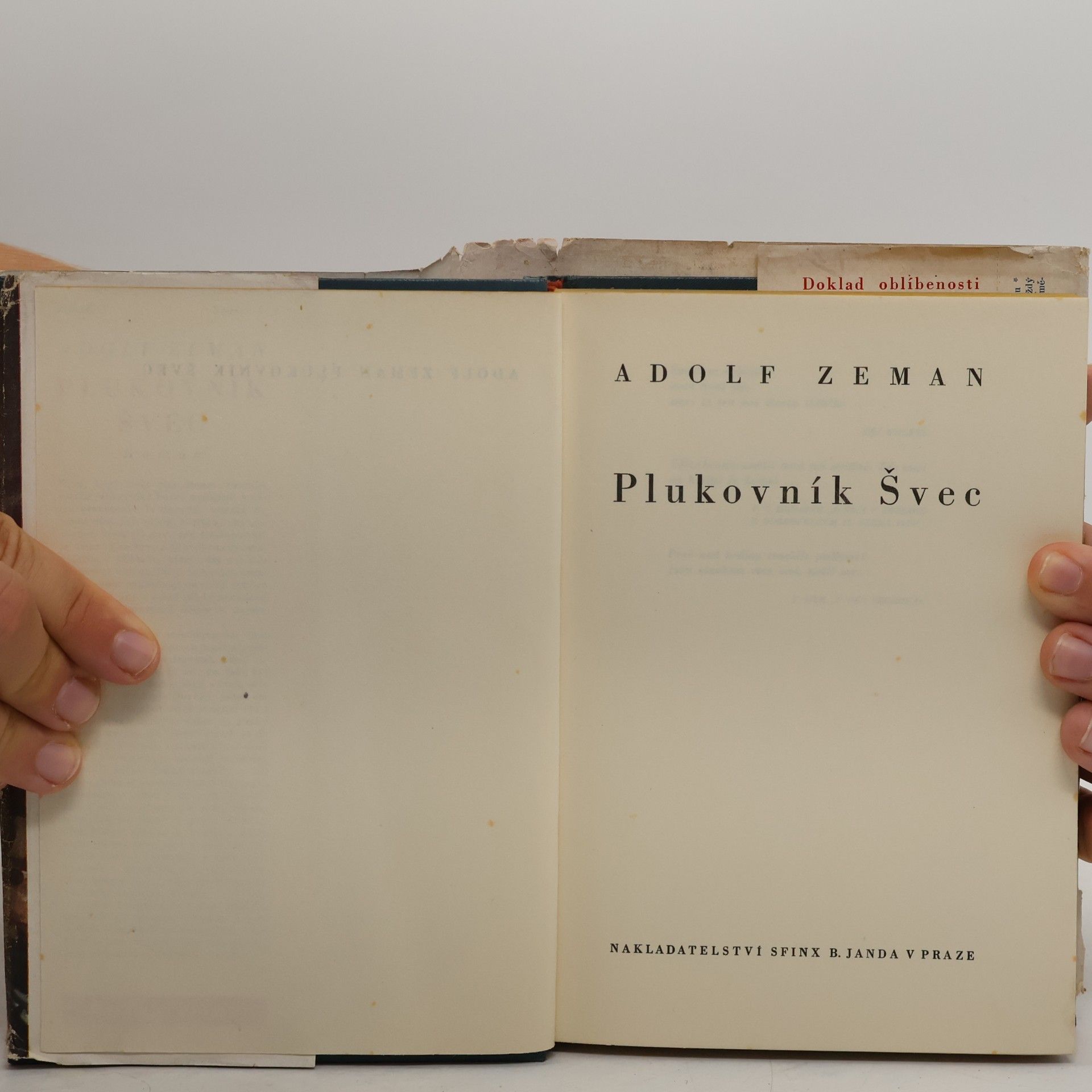 Adolf Zeman Plukovník Švec