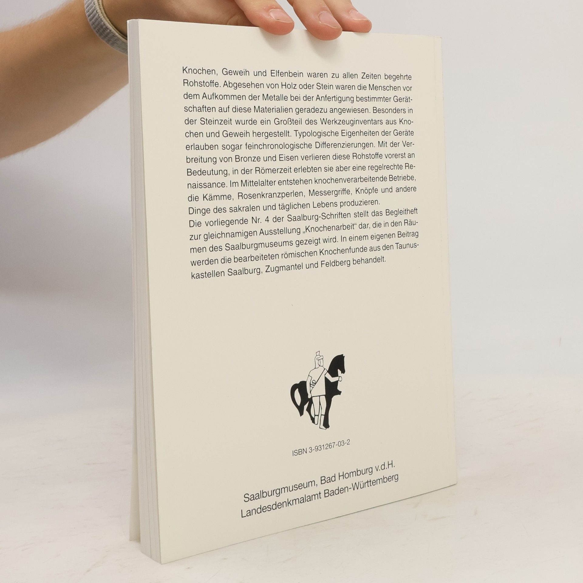 Mostefa Kokabi Saalburg-Schriften - 4: Knochenarbeit