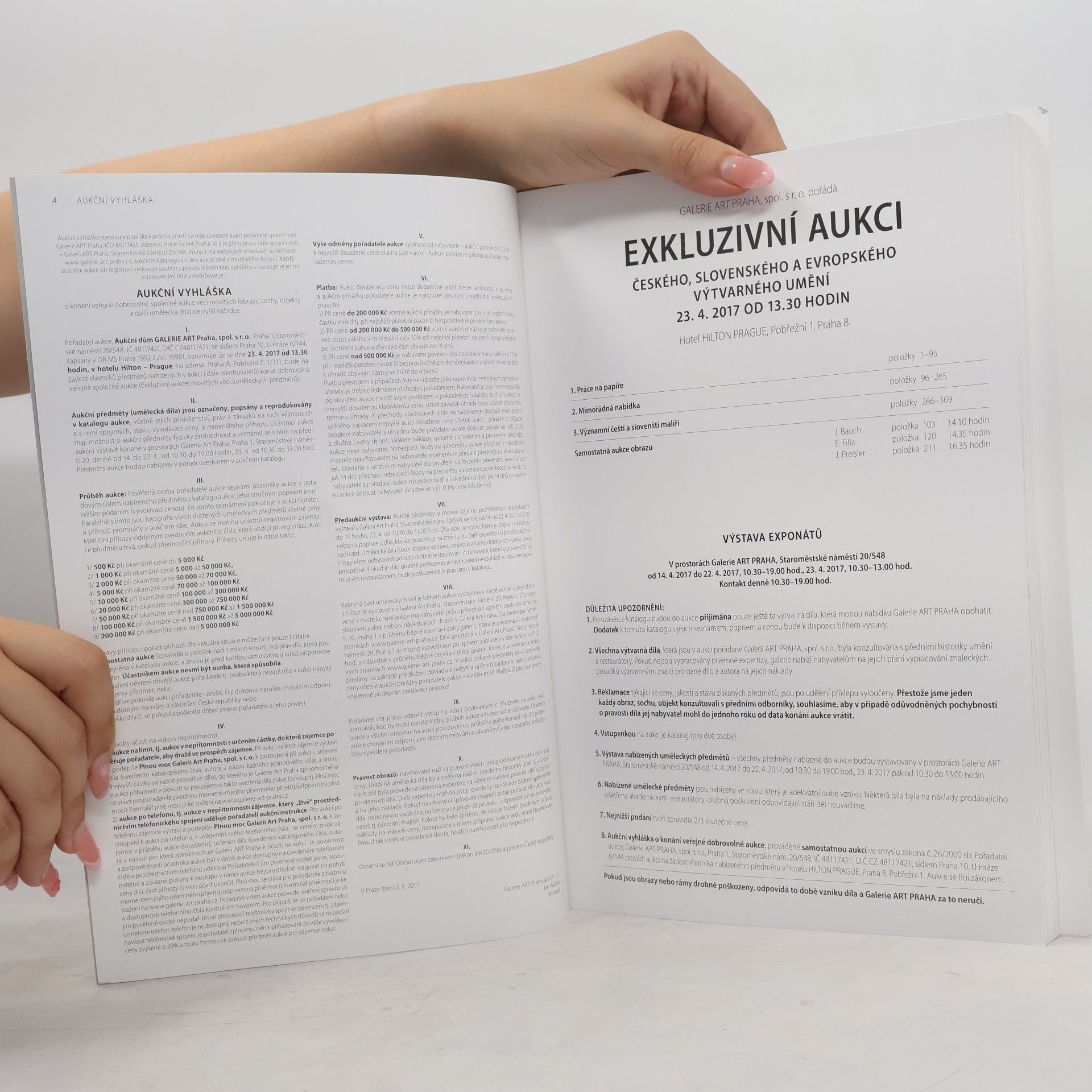 Kolektiv autorů Exkluzivní aukce českého, slovenského a evropského výtvarného umění