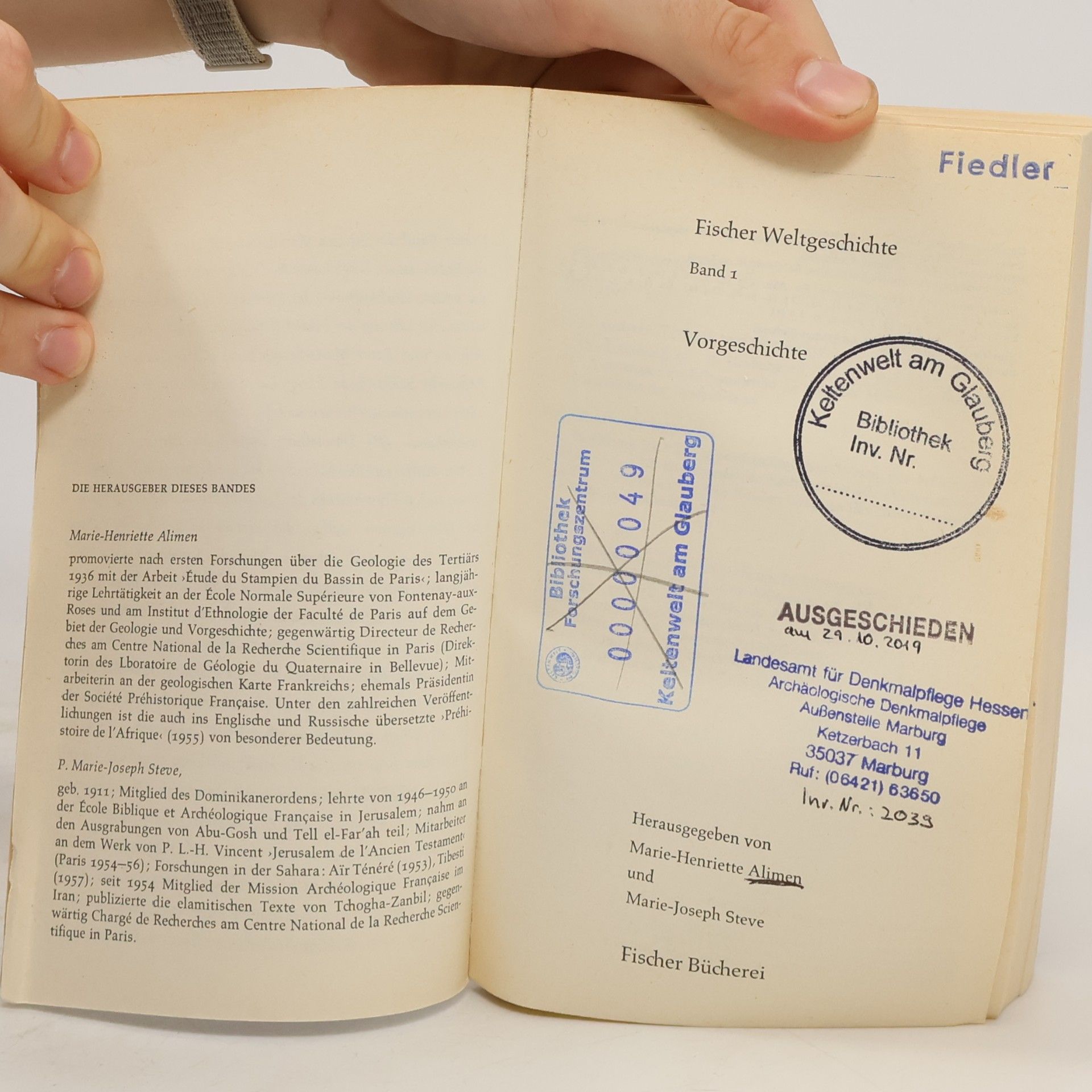 Kolektiv autorů Fischer Weltgeschichte : Vorgeschichte