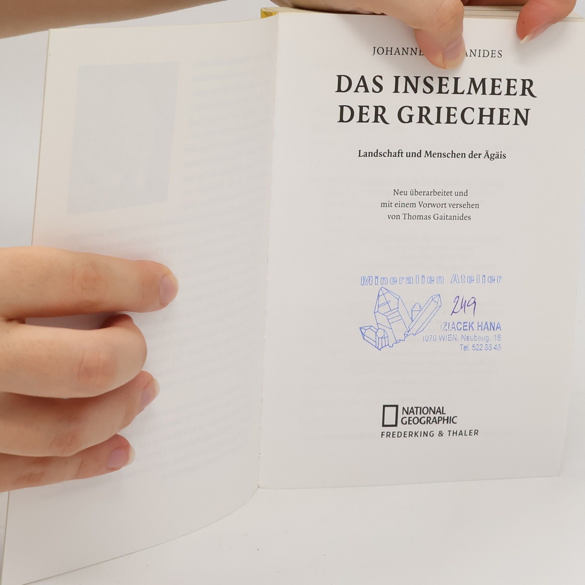 Johannes Gaitanides Das Inselmeer der Griechen