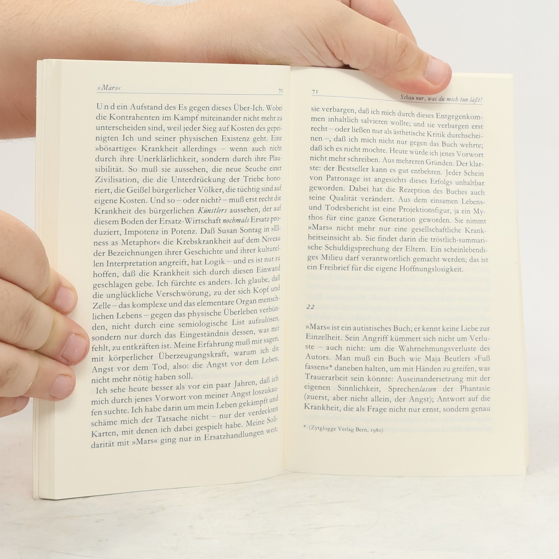 Adolf Muschg Literatur als Therapie?