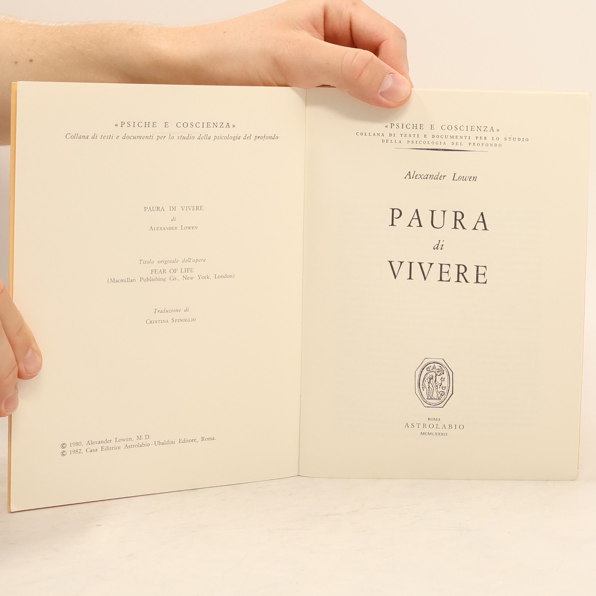 Alexander Lowen Paura di vivere