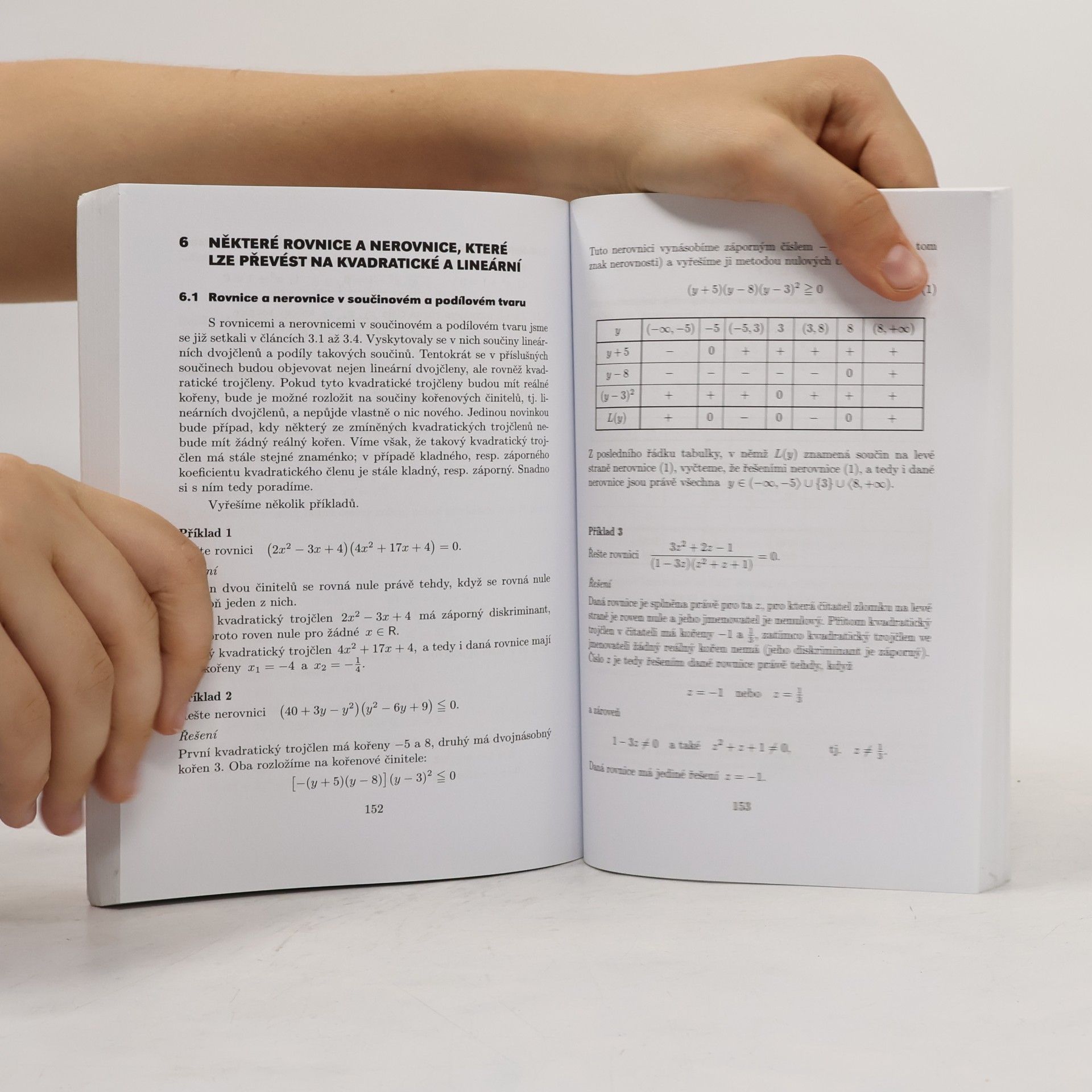 Leo Boček Matematika pro gymnázia. Rovnice a nerovnice