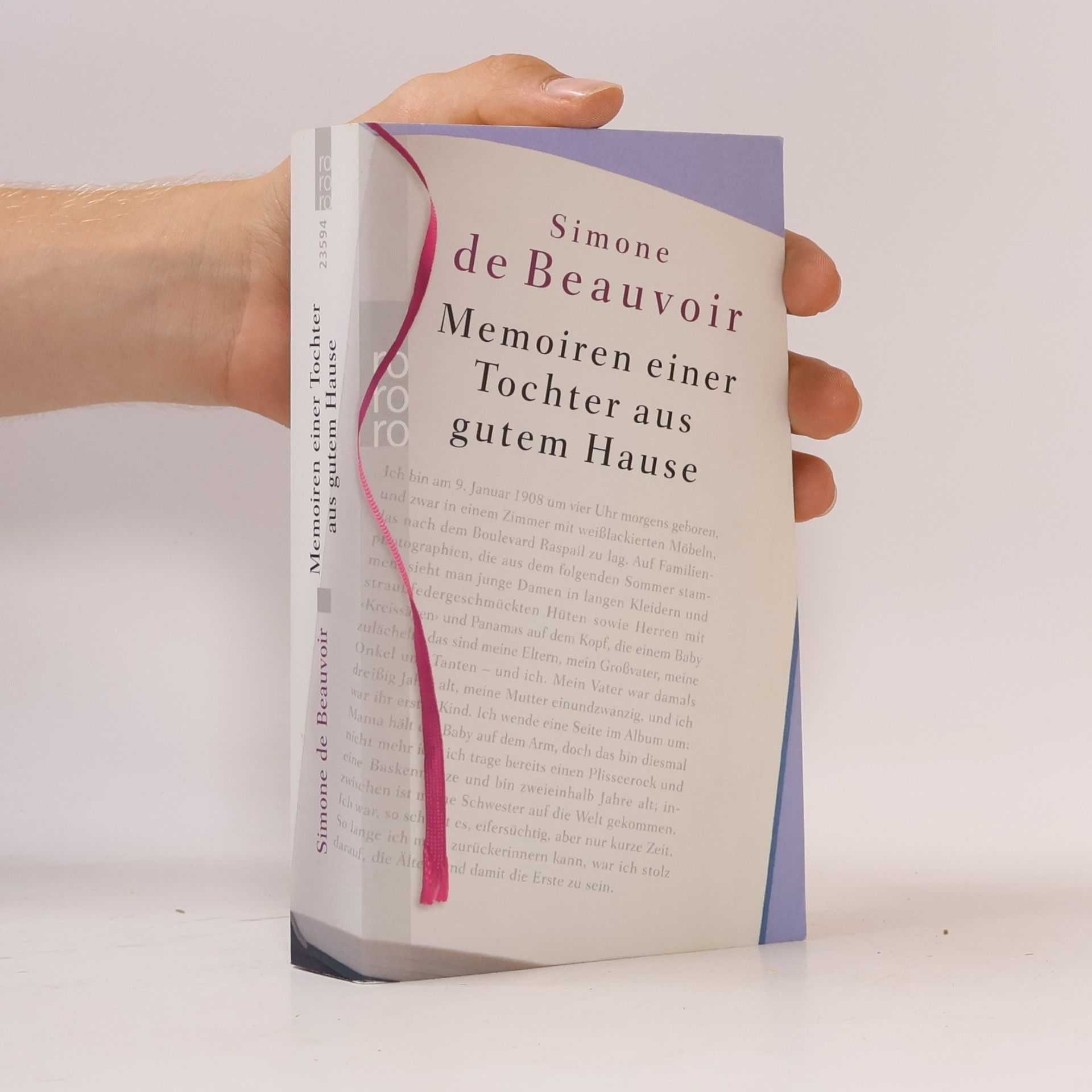 Simone de Beauvoir Memoiren einer Tochter aus gutem Hause