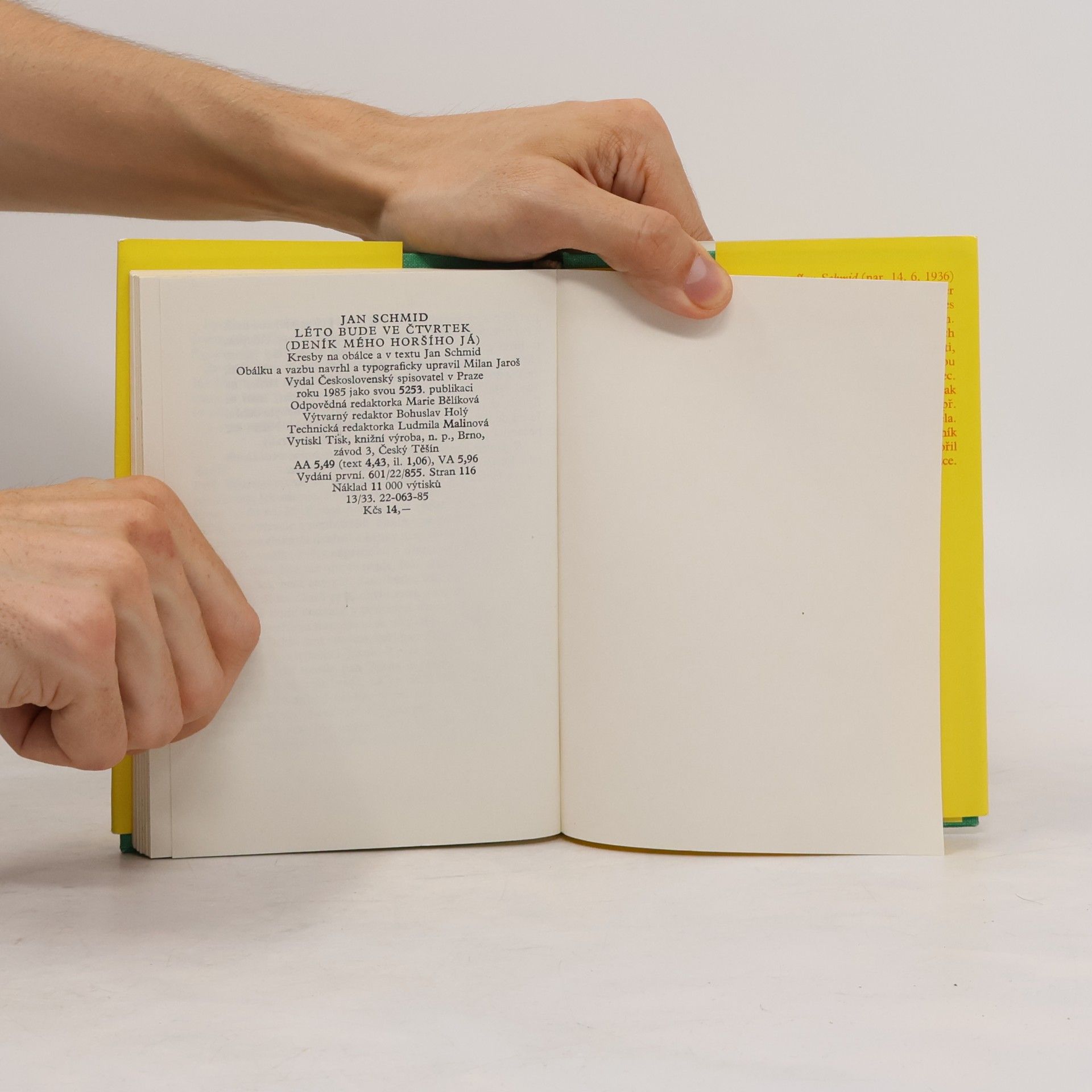 Jan Schmid Léto bude ve čtvrtek