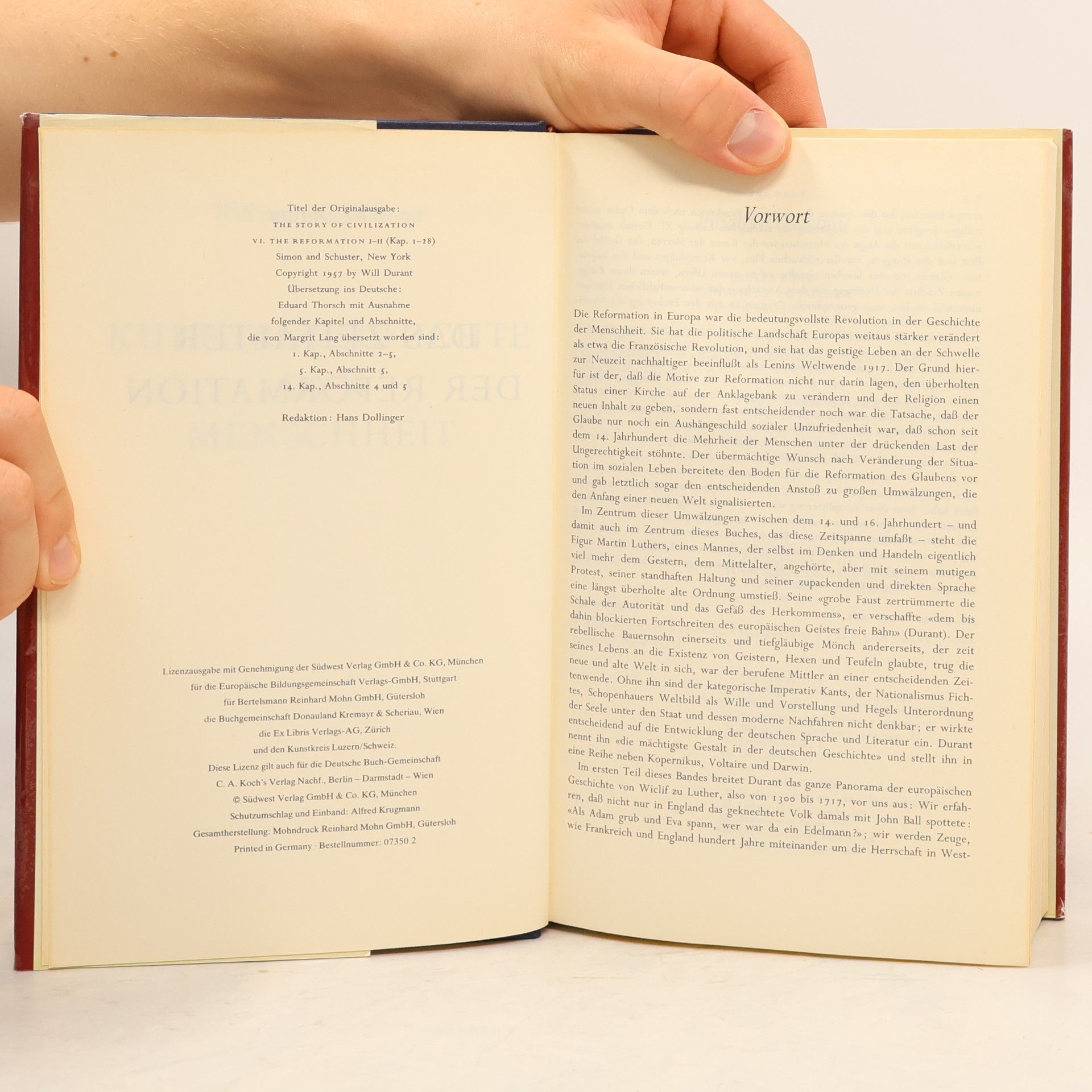 Autorenkollektiv Durant Kulturgeschichte der Menschheit. Das Zeitalter der Reformation