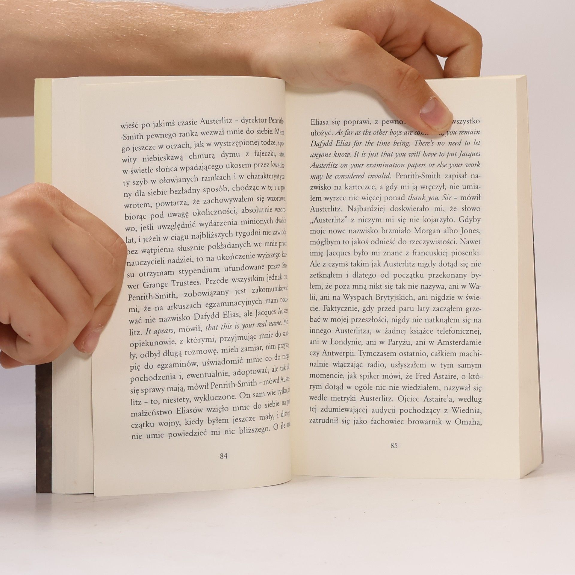 W. G. Sebald Don Kichot i Sancho Pansa: Austerlitz