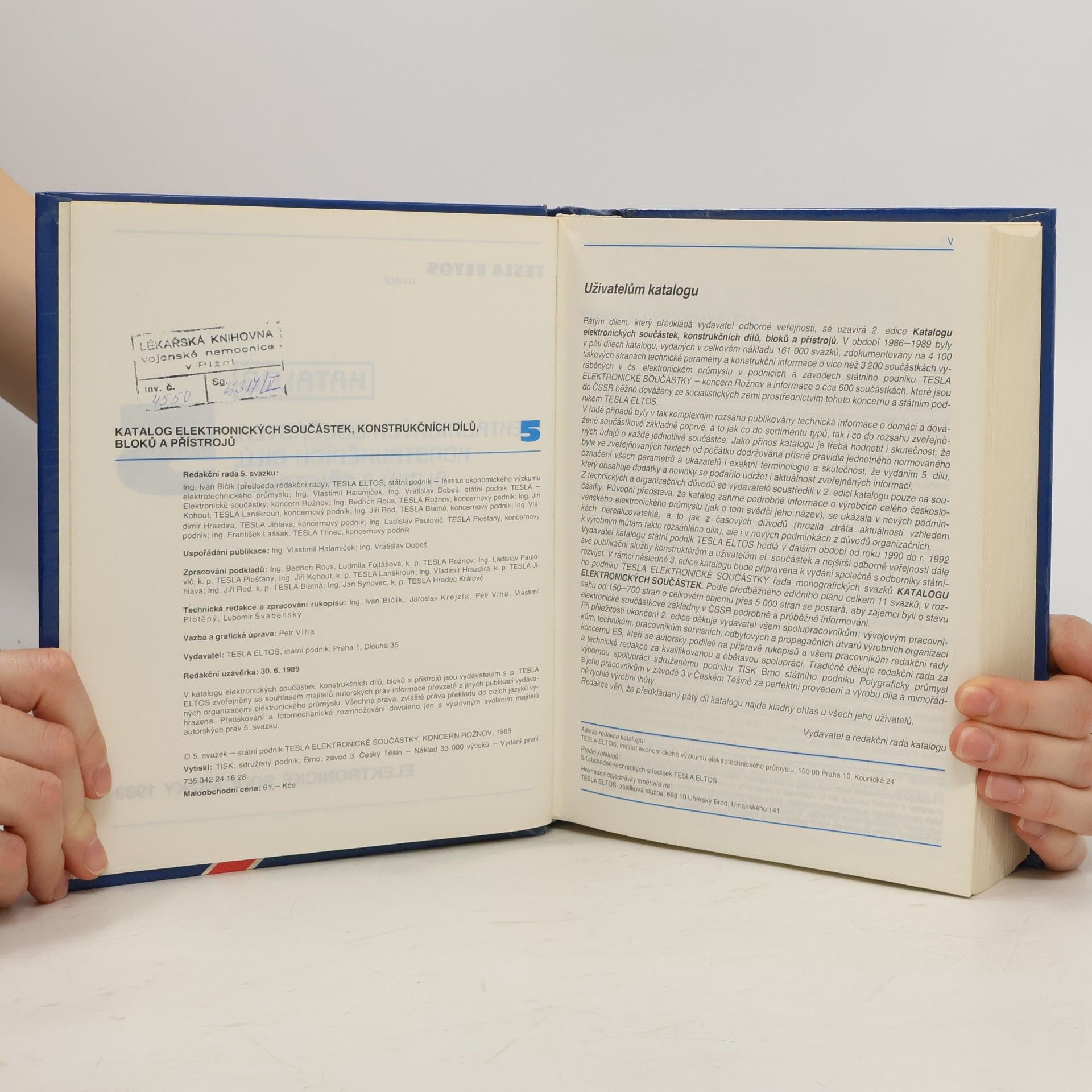 Vlastimil Halamíček Katalog elektronických součástek, konstrukčních dílů, bloků a přístrojů 5