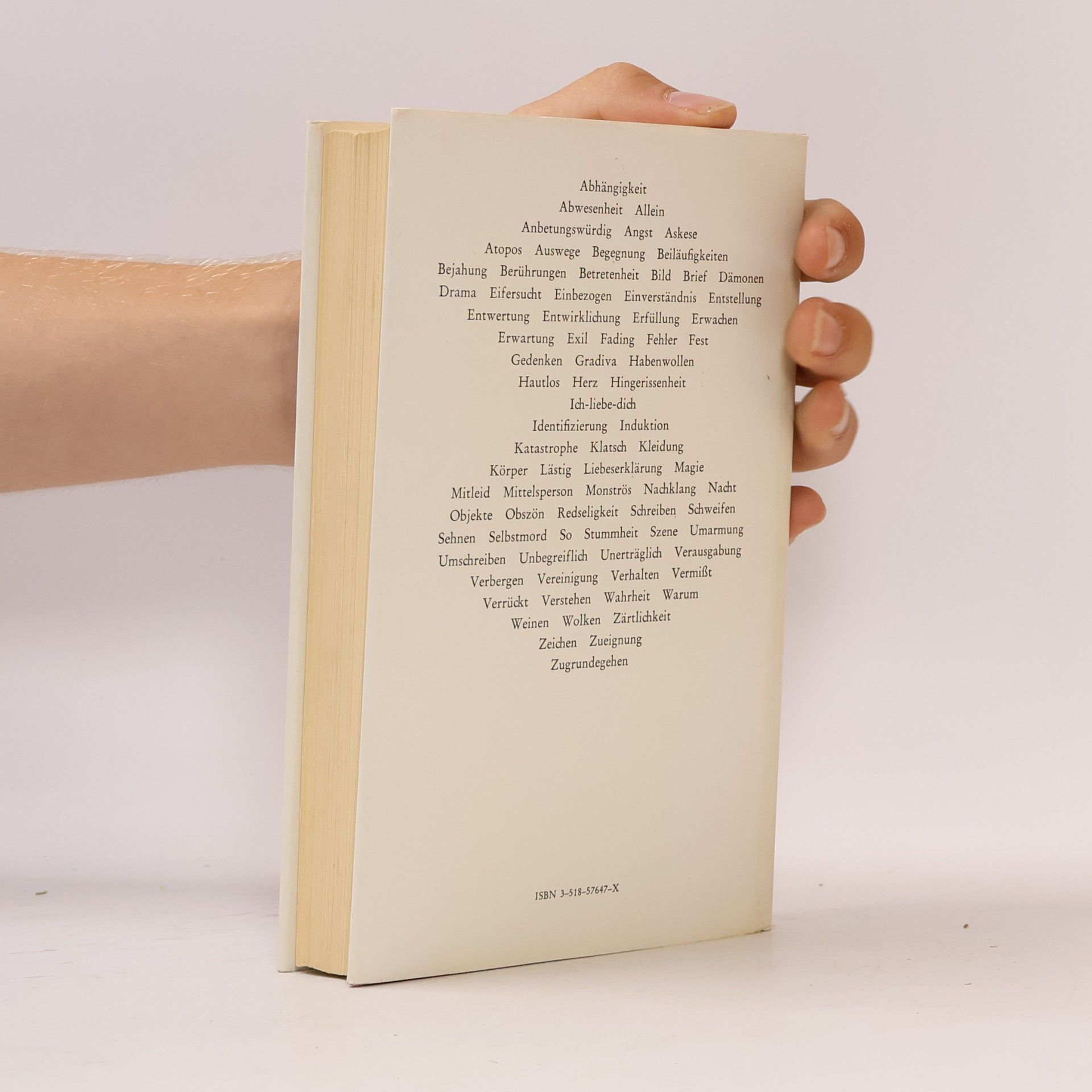 Roland Barthes Fragmente einer Sprache der Liebe