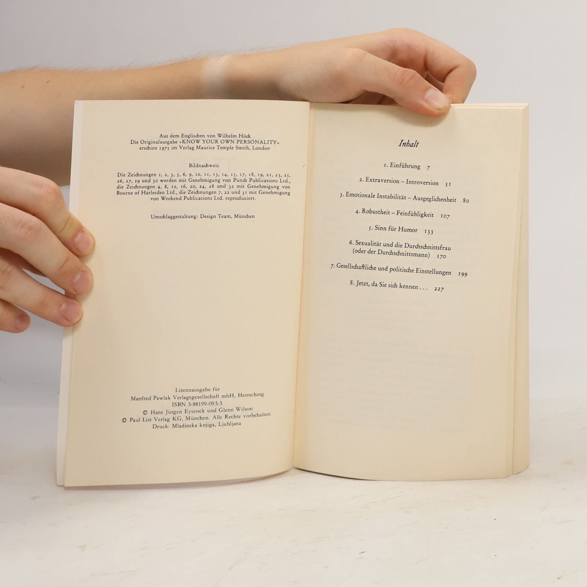 Hans Eysenck Teste dich selbst