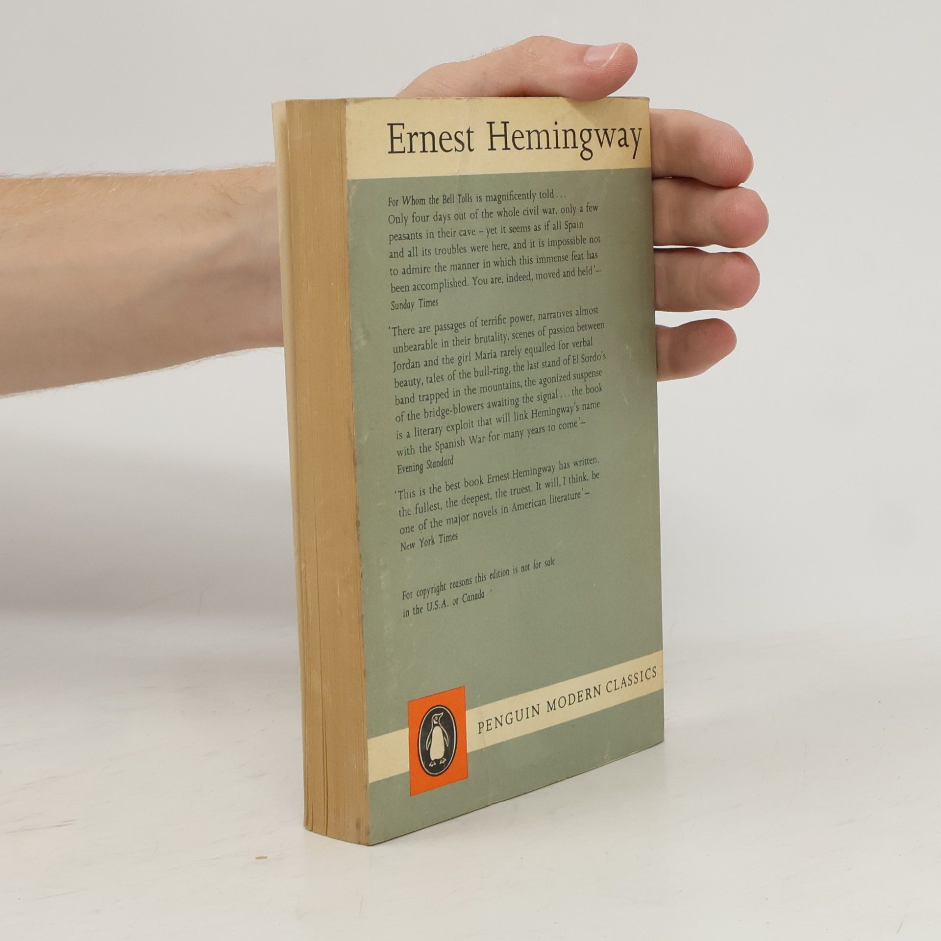 Ernest Hemingway For Whom the Bell Tolls