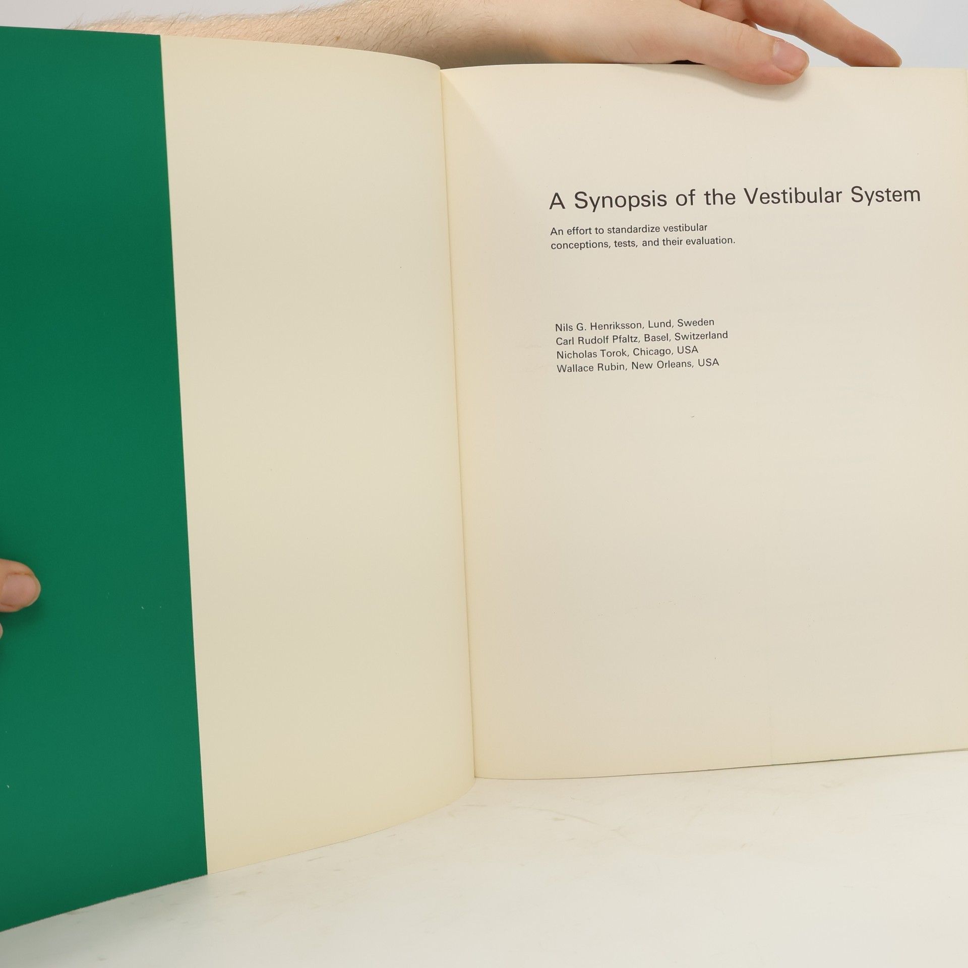 Kolektiv autorů A Synopsis of the Vestibular System