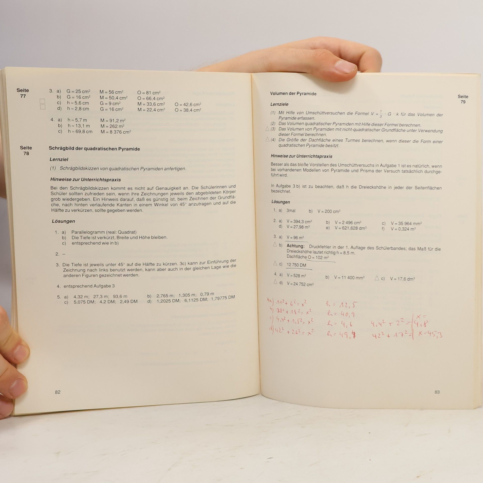 Heinz Griesel Welt der Mathematik - Mathematisches Unterrichtswerk für Hauptschulen in Hessen - Lösungen mit didaktisch-methodischem Kommentar