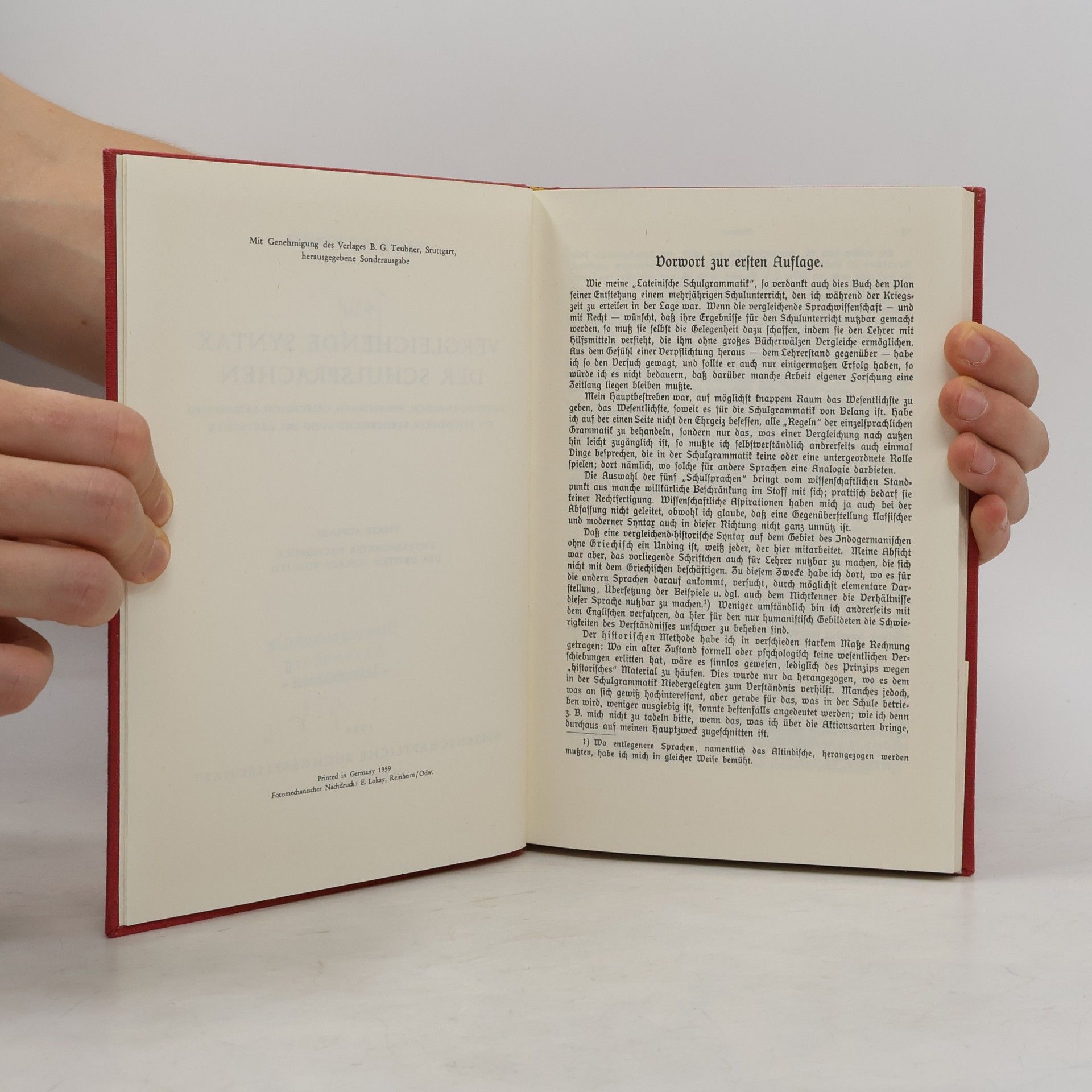 Ferdinand Sommer Vergleichende Syntax der Schulsprachen