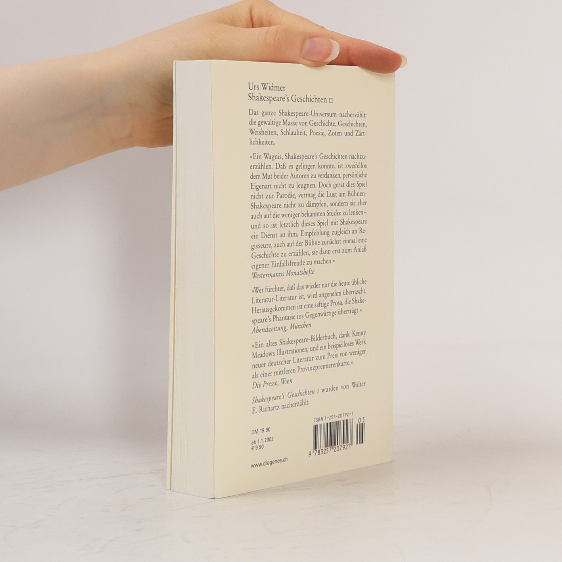 Urs Widmer Shakespeare's Geschichten