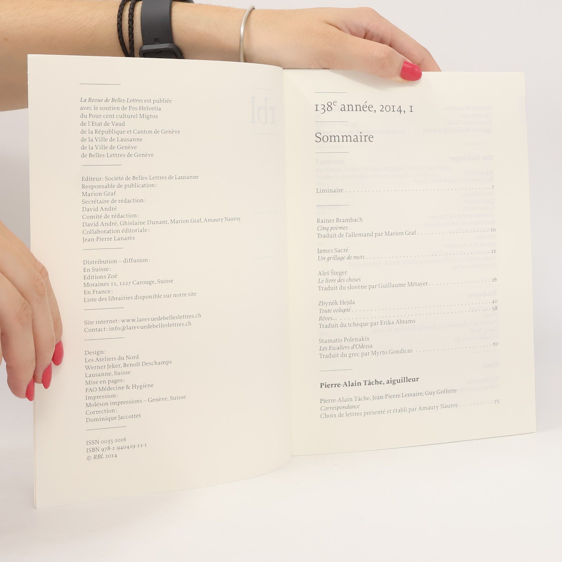 Ilse Aichinger RBL La Revue de Belles-Lettres 2014, I