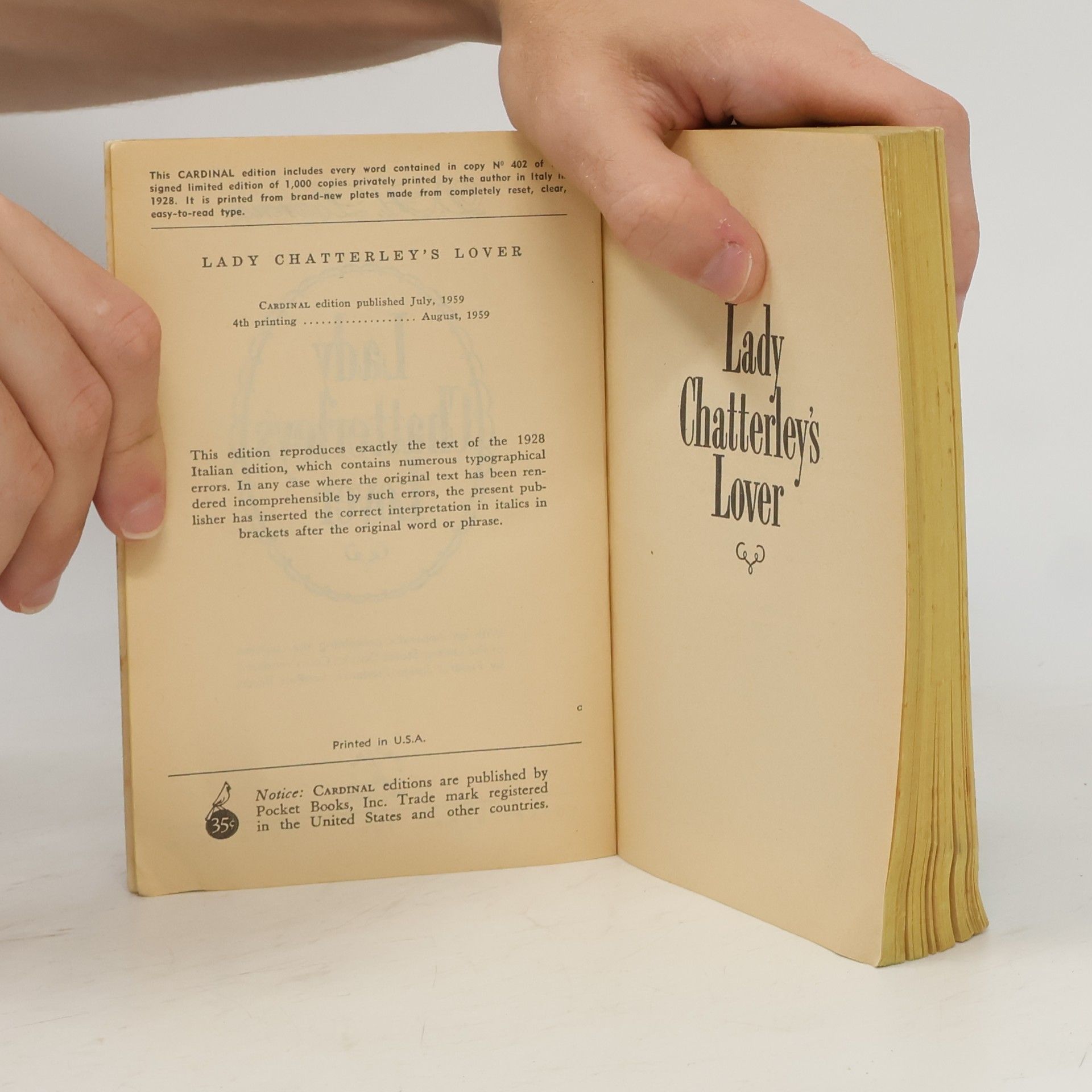 D. H. Lawrence Lady Chatterley's Lover