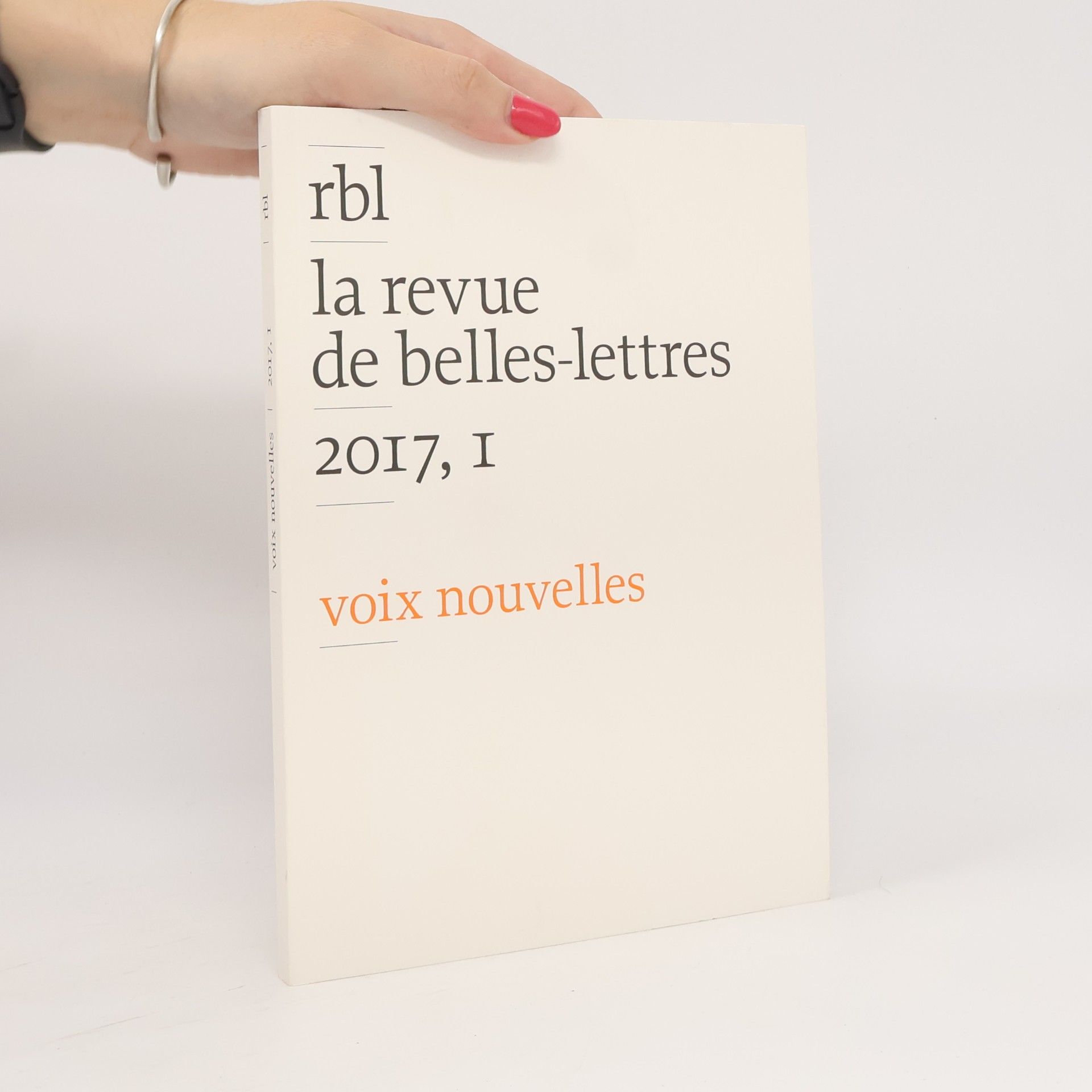La Revue de Belles-Lettres, 141° année, 2017, 1