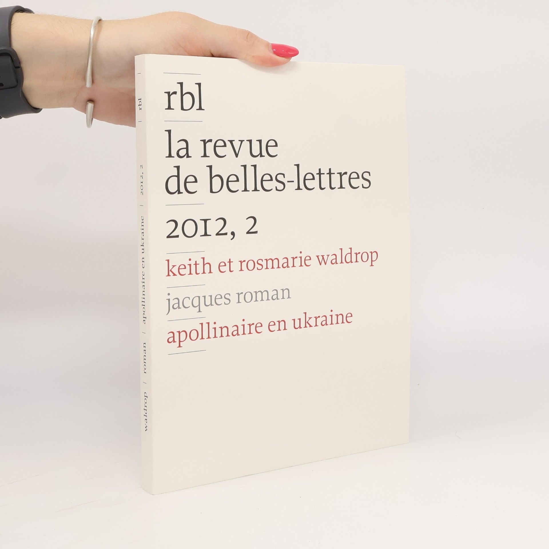 Juan Boccanera La Revue de Belles-Lettres, 136ª année, 2012, 2