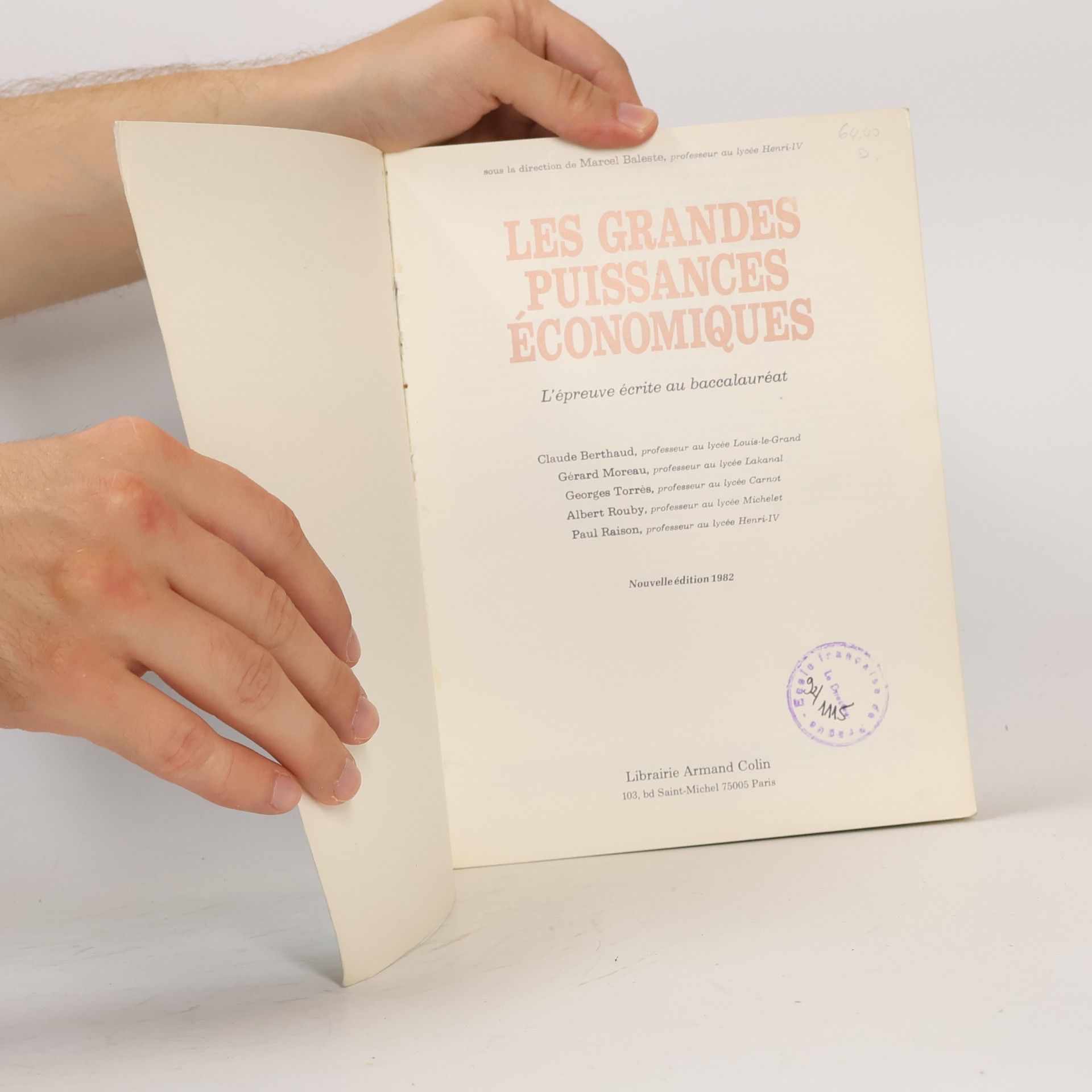 C. Berthaud Classes terminales: Les grandes puissances économiques