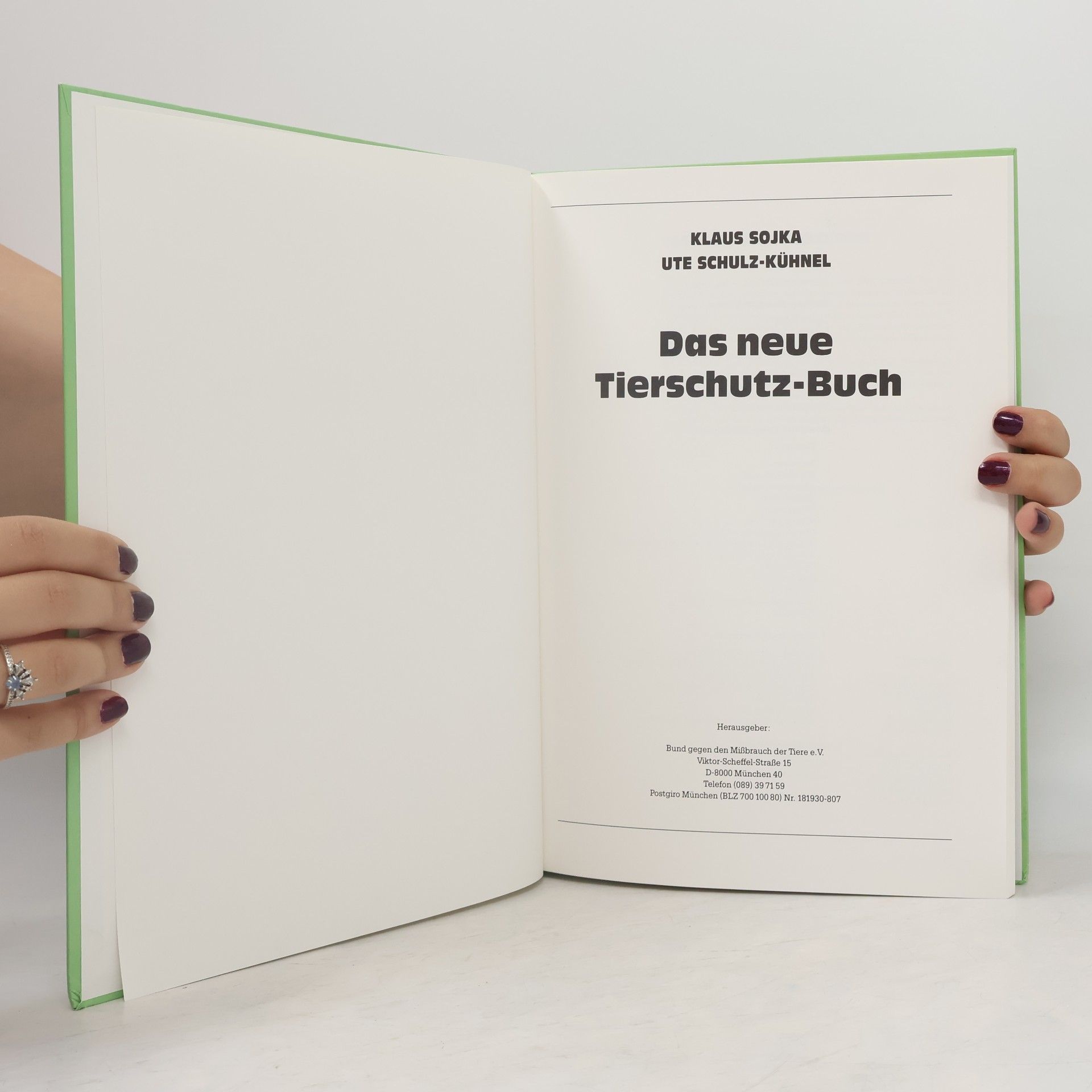 Klaus Sojka Das neue Tierschutz-Buch