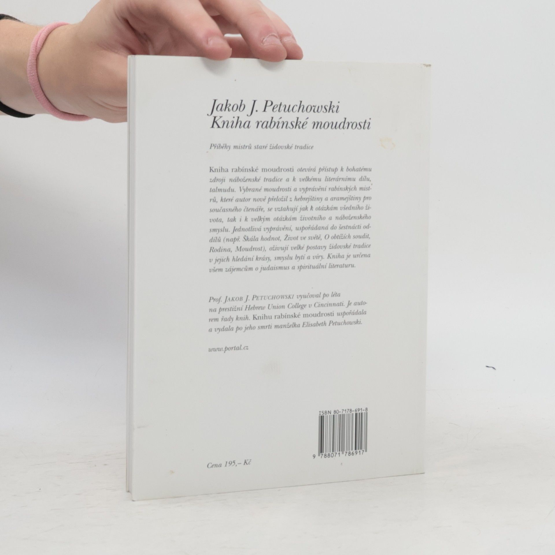 Jakob J. Petuchowski Kniha rabínské moudrosti