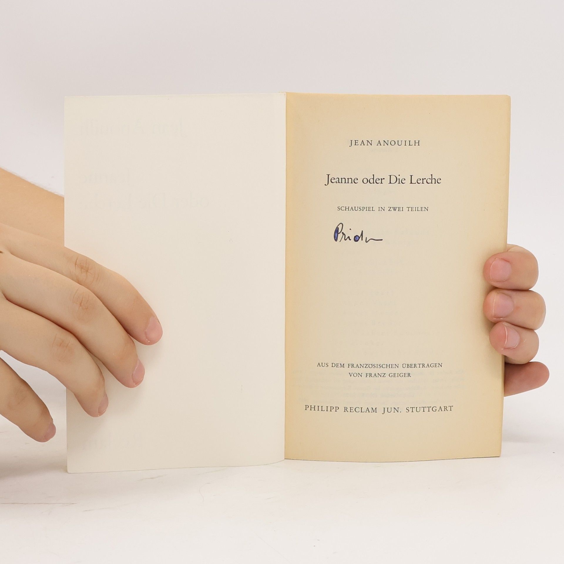 Jean Anouilh Jeanne oder die Lerche