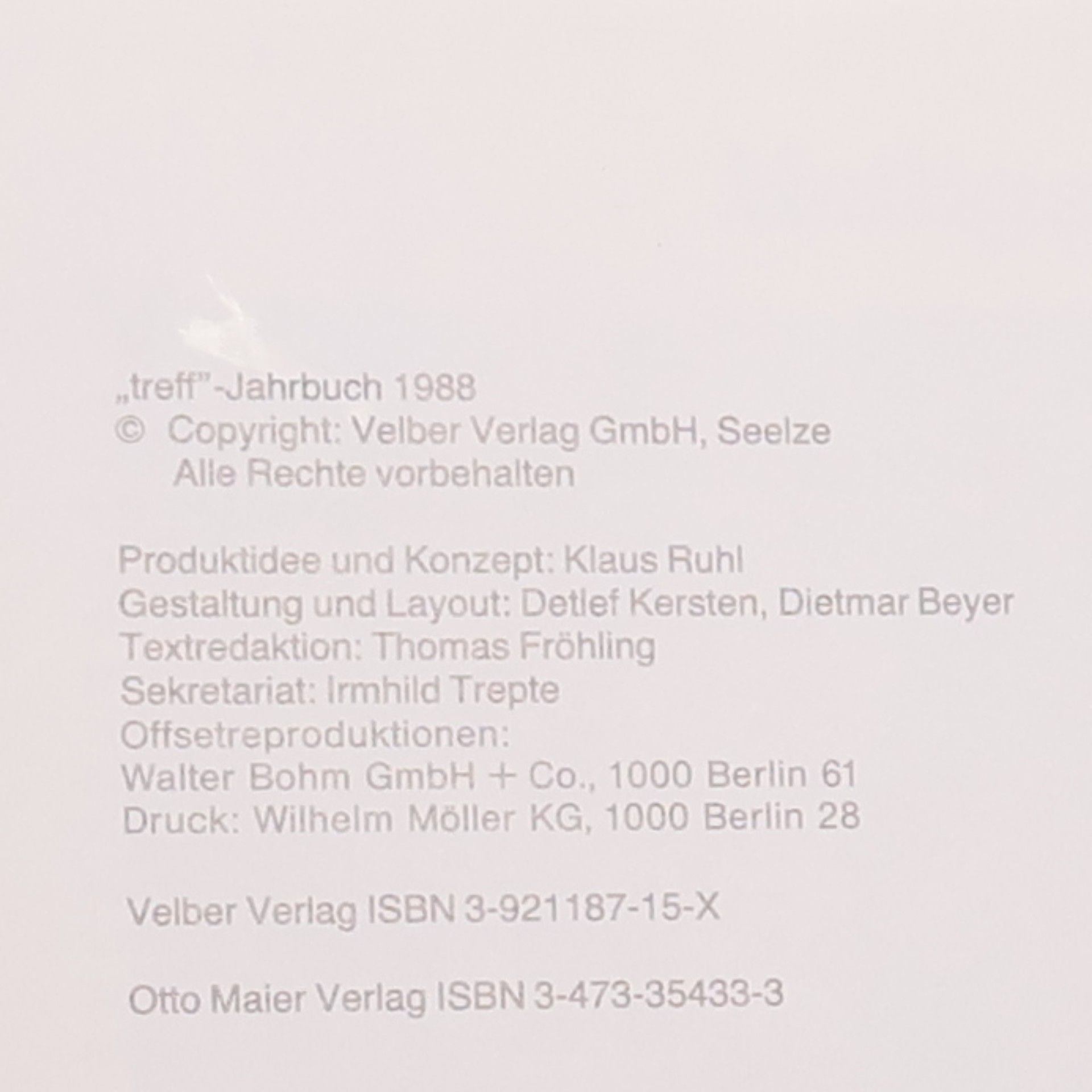 Klaus Ruhl Jugendbuch 1988