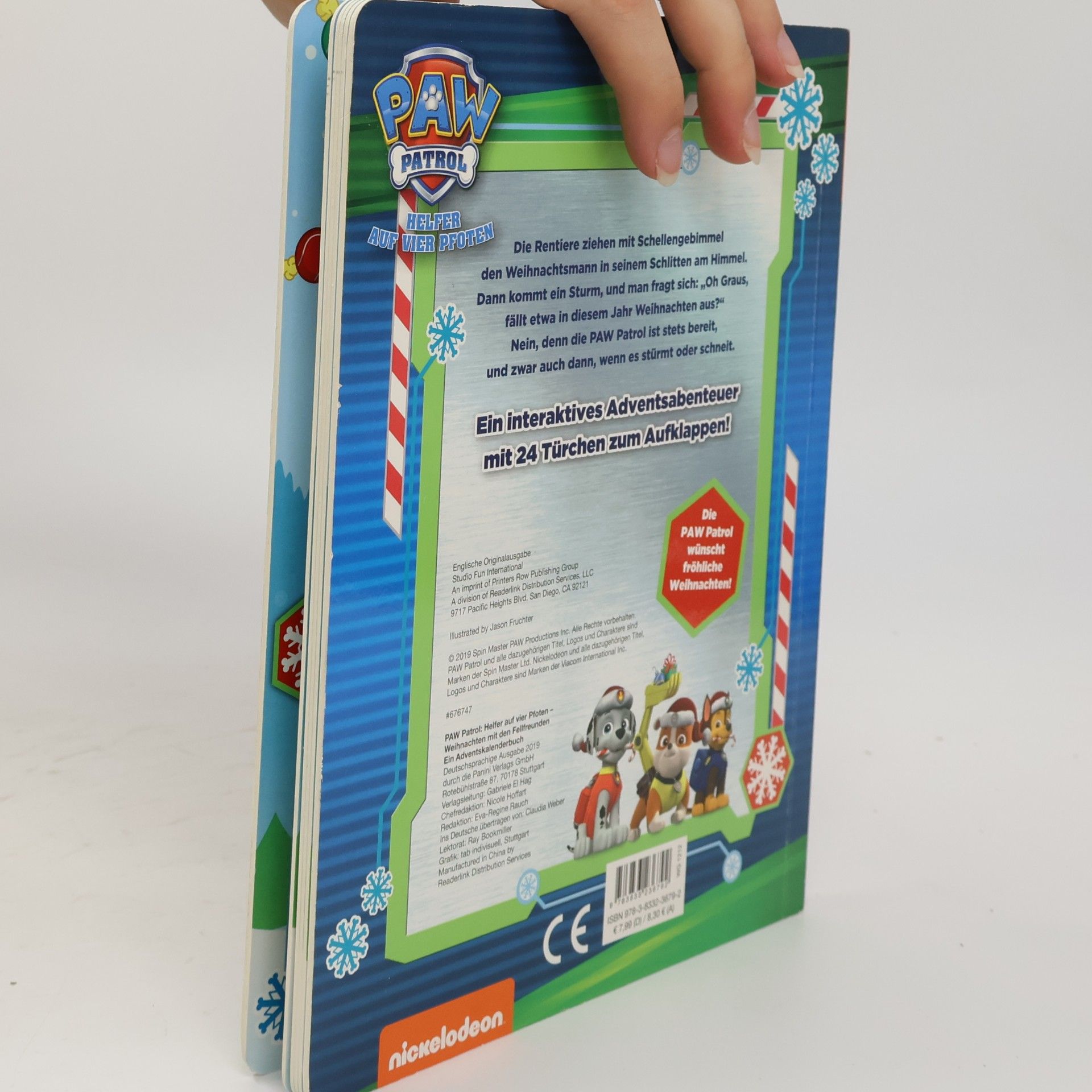 Jason Fruchter PAW Patrol: Weihnachten mit den Fellfreunden - Ein Adventskalenderbuch