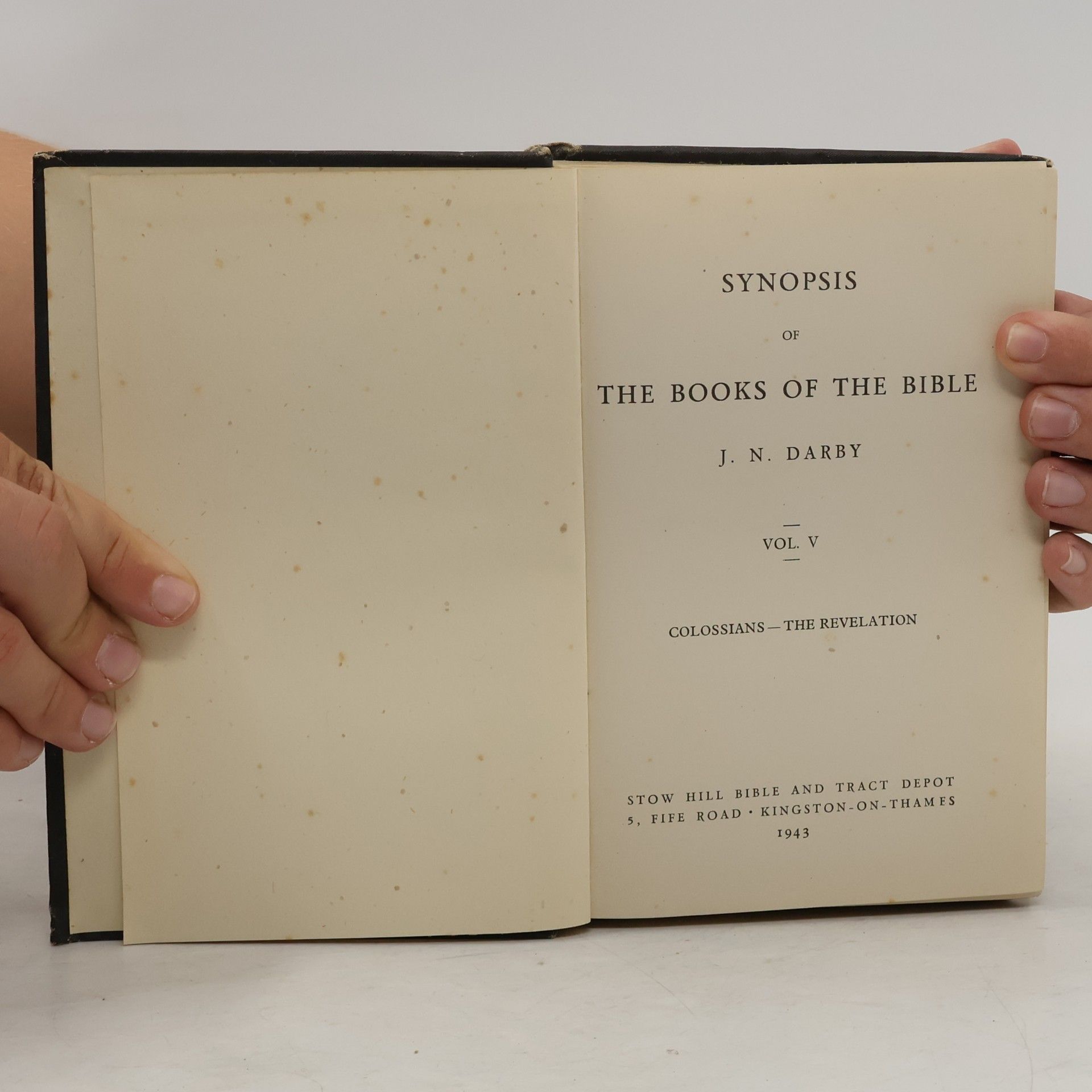 J. N. Darby Synopsis of The Book of The Bible. Vol. V