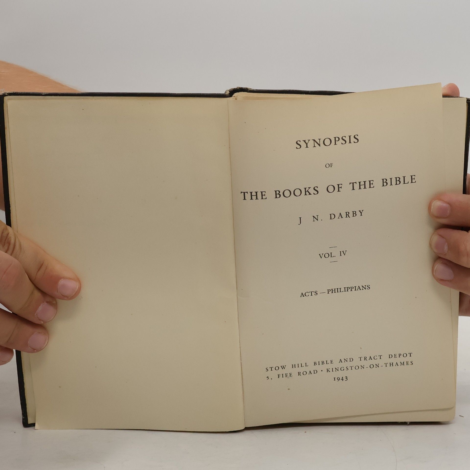 J. N. Darby Synopsis of the Books of the Bible. Vol. IV