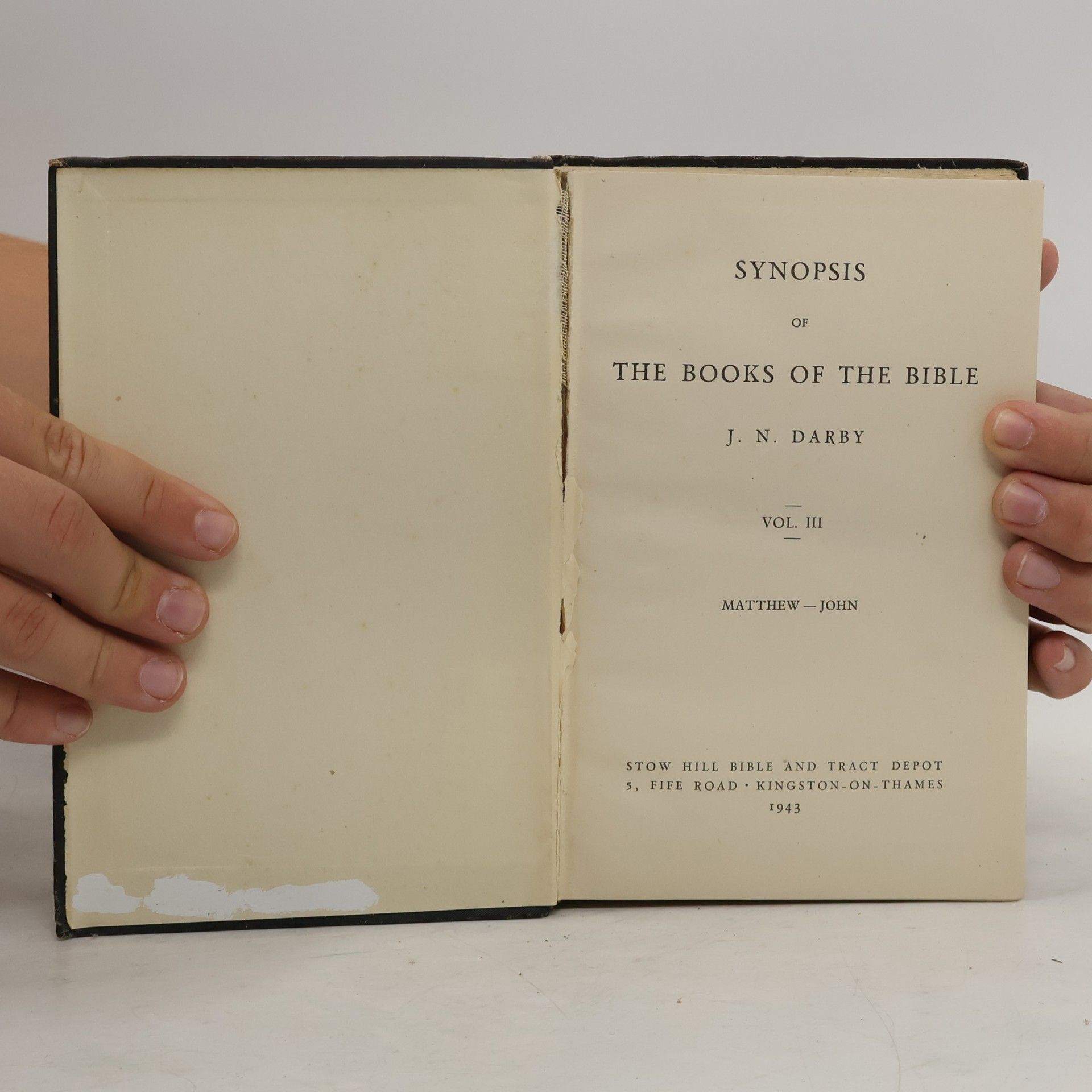 J. N. Darby Synopsis of The Books of the Bible. Vol. III
