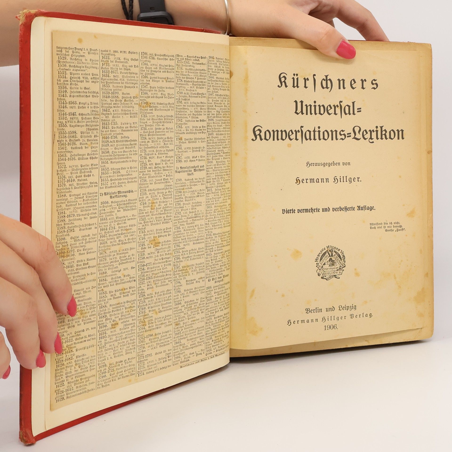 Hermann Hillger Kürschners Universal-Konversations-Lexikon