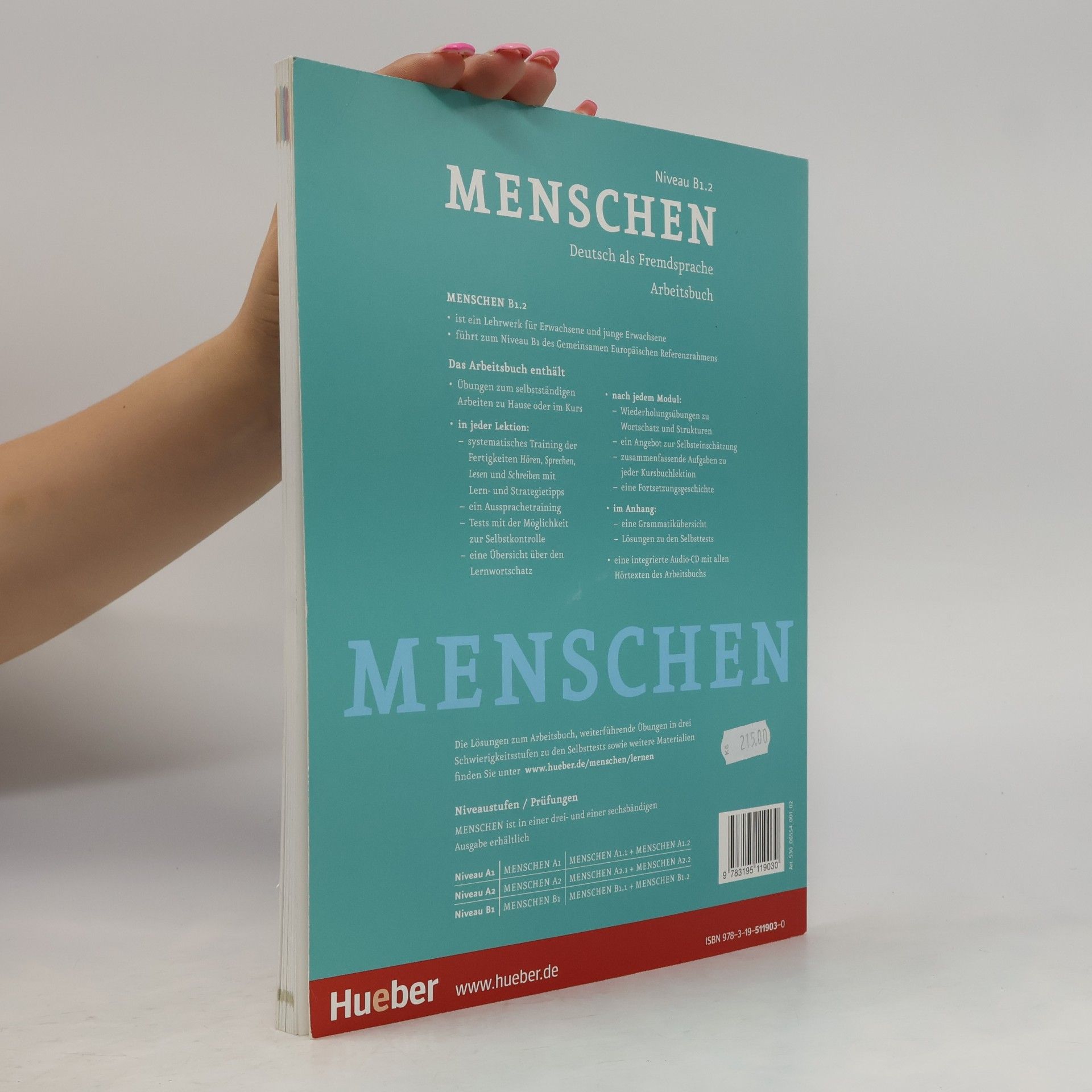 Collectif d'auteurs Menschen B1.2 : Deutsch als Fremdsprache : Arbeitsbuch