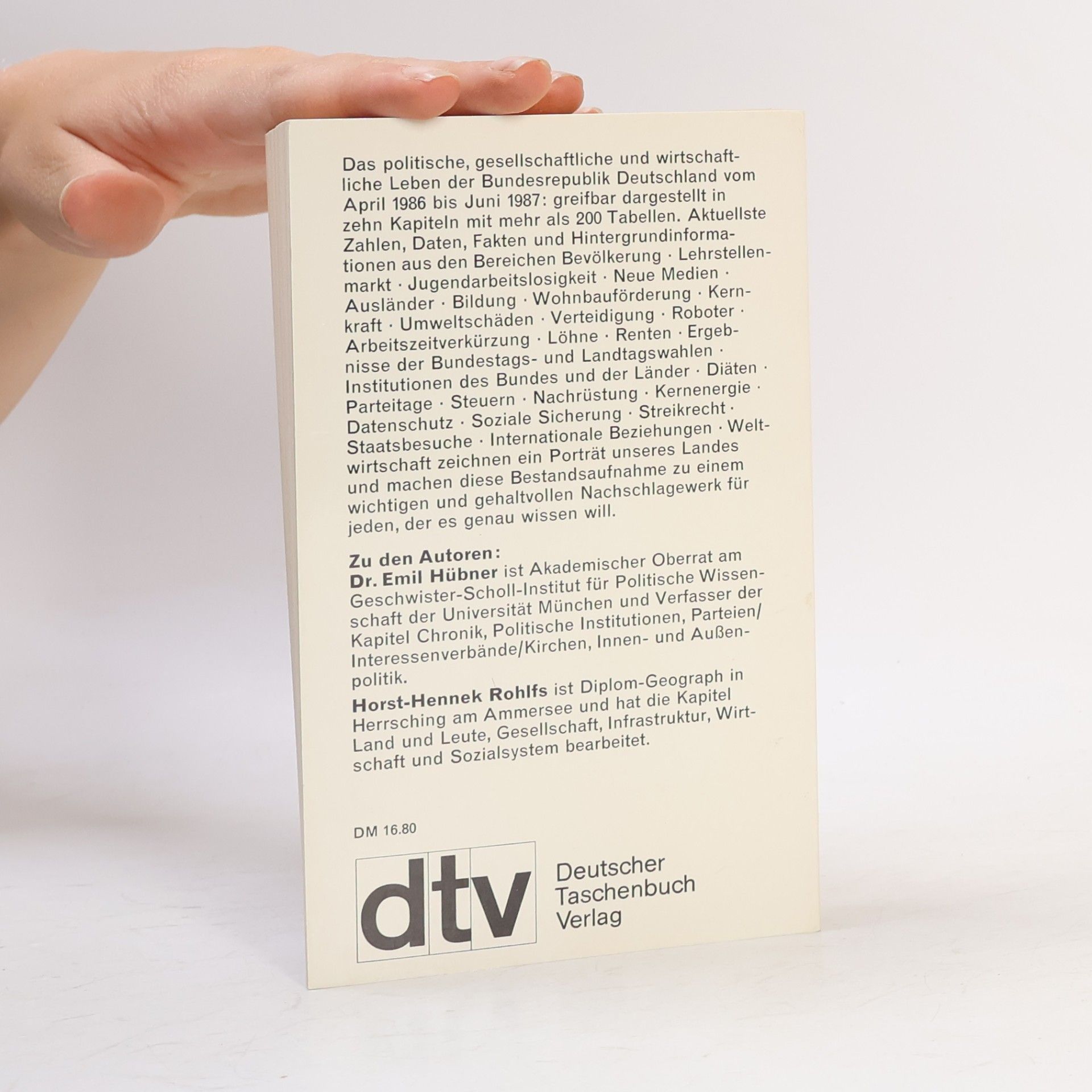 H. Hübner Jahrbuch der Bundesrepublik Deutschland 1987/88