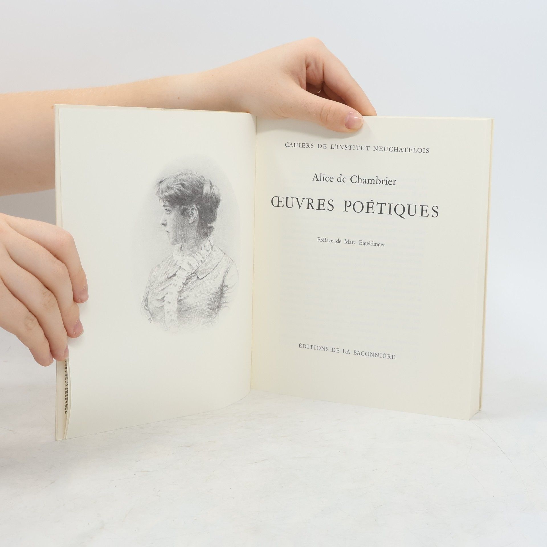 Alice de Chambrier Œuvres poétiques