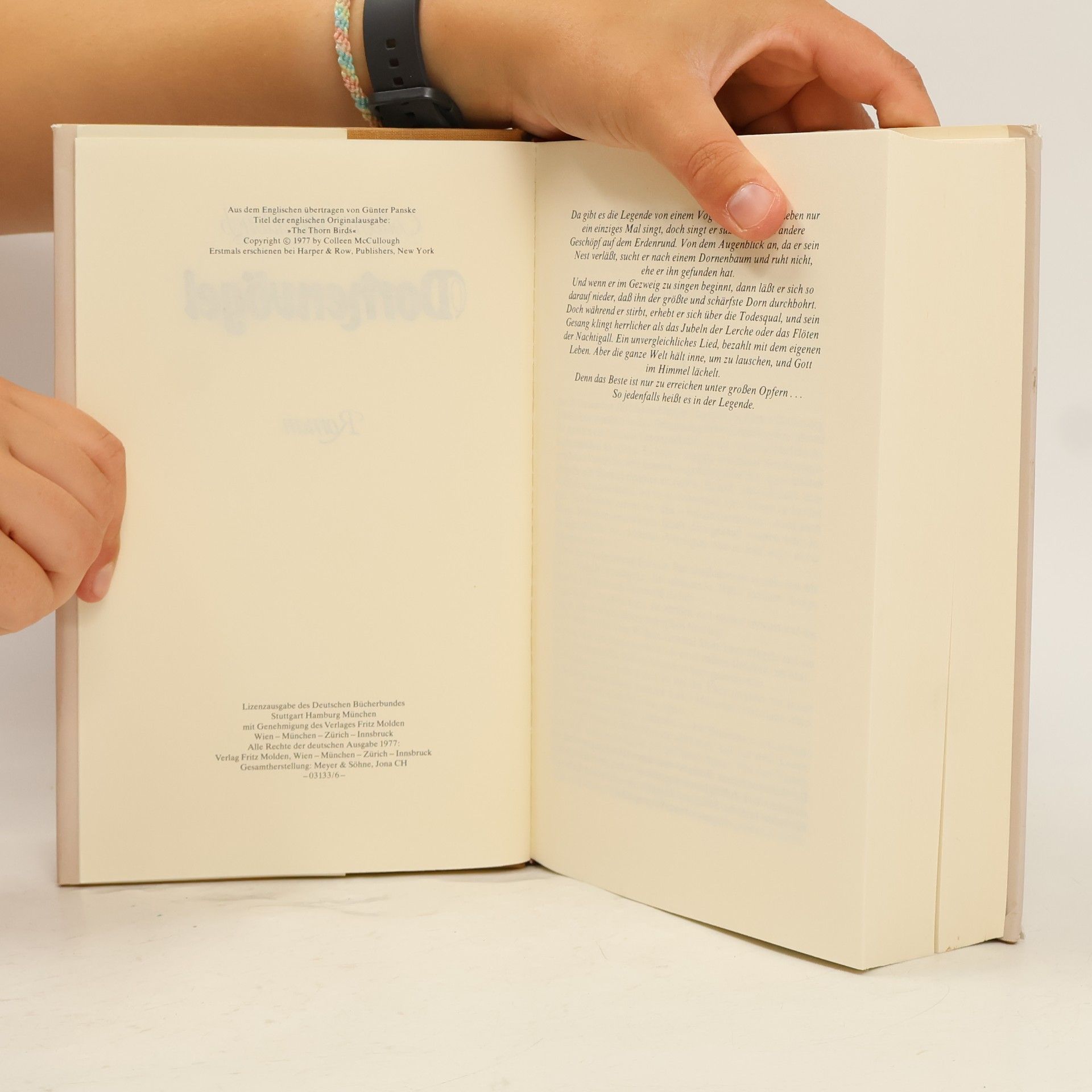Colleen McCullough Dornen Vögel