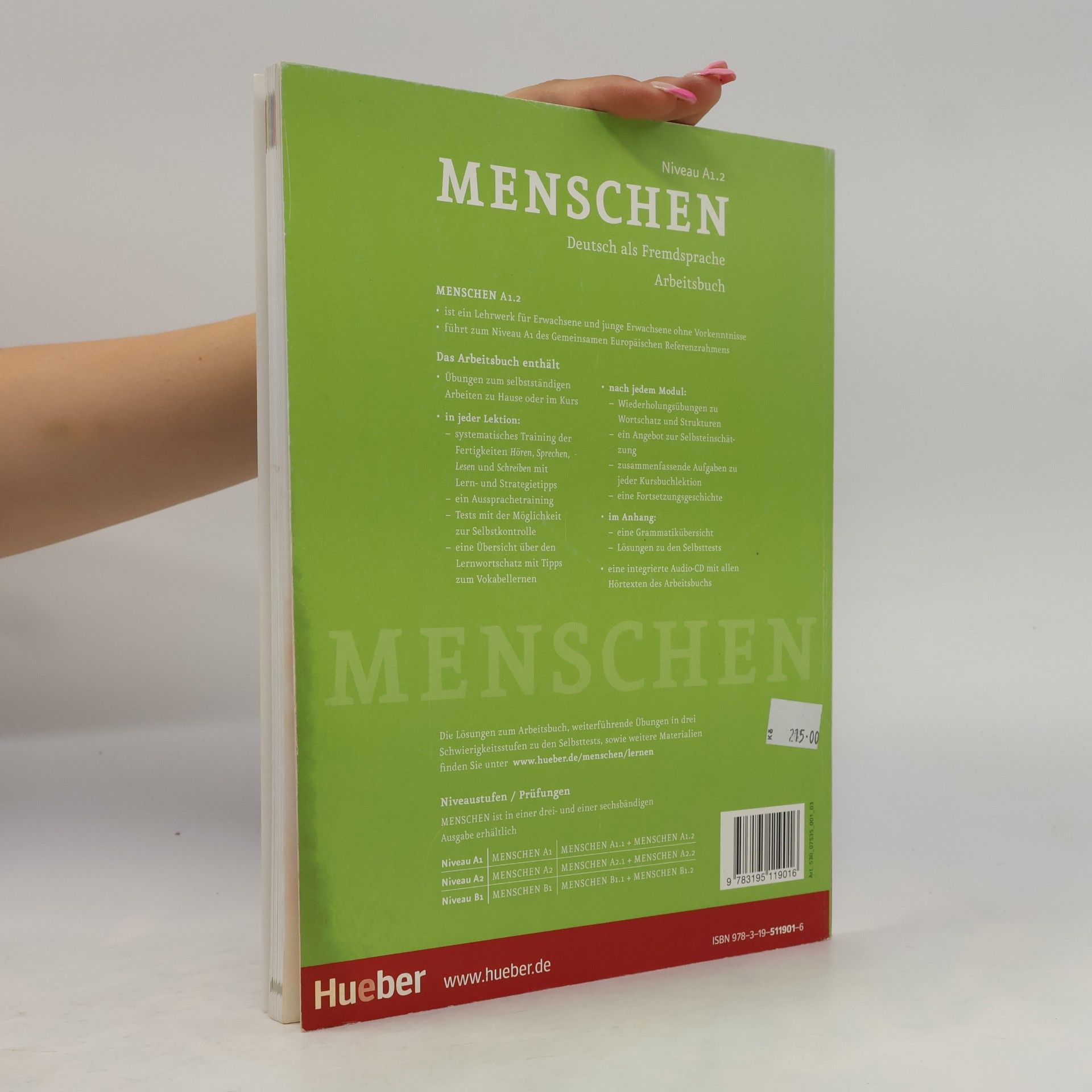 Sabine Glas Peters Menschen : Deutsch als Fremdsprache : Arbeitsbuch. A1.2